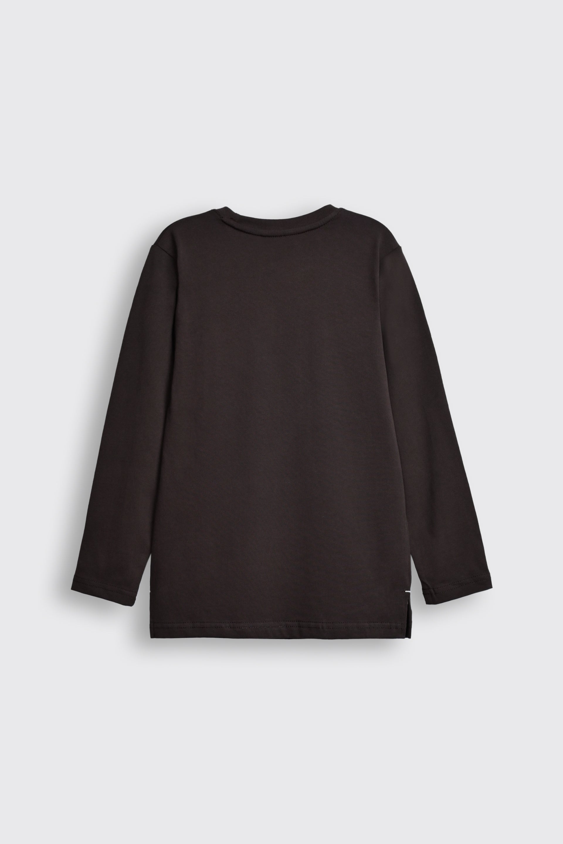 Black Long-Sleeve T-Shirt with Pocket Reality