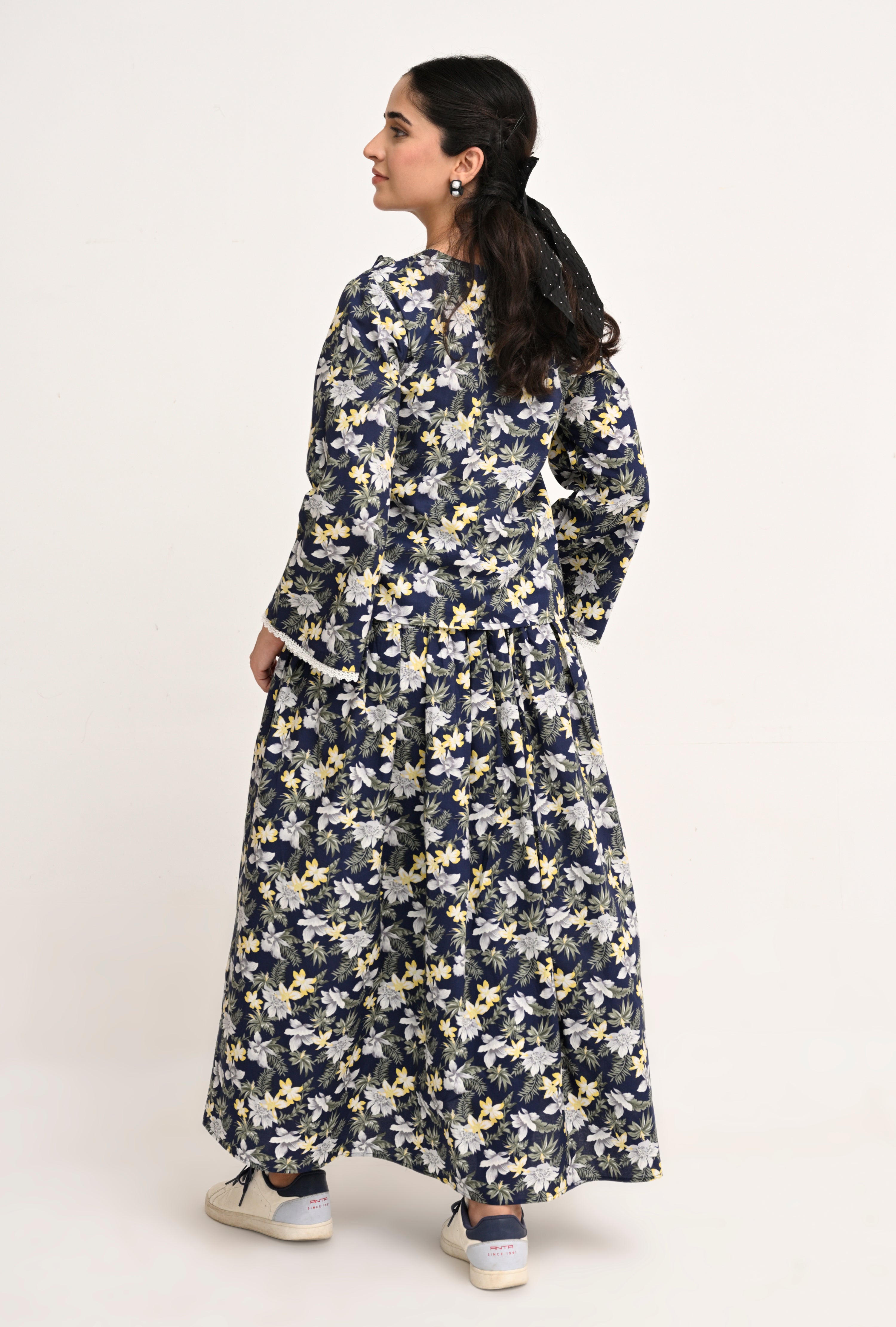 Midnight Meadow: Navy Floral Co-ord Set by Reality Reality