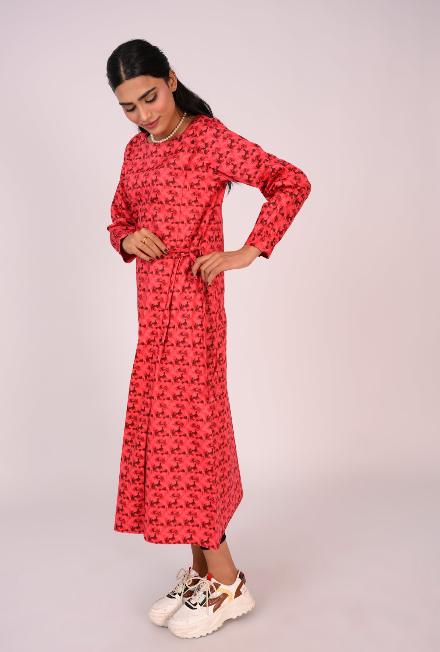 COTTON CHARM SHOCKING PINK FROCK REALITY