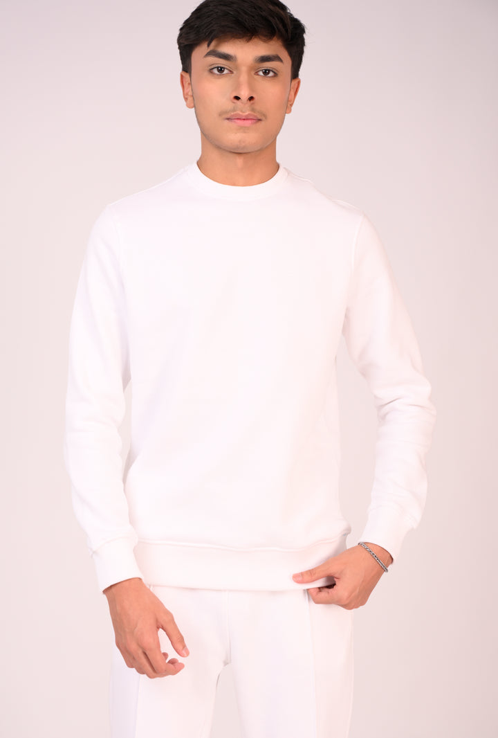 Pure White Seam-Detail Trousers Reality