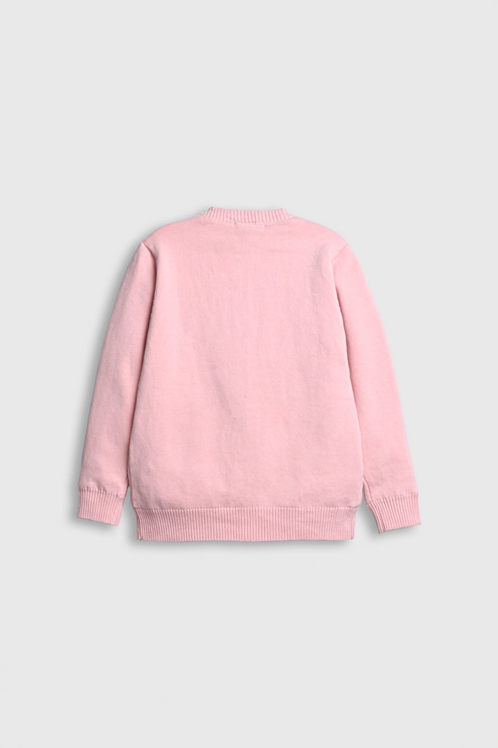 Four Cats Button-Up Cardigan – Cotton Candy Pink Reality