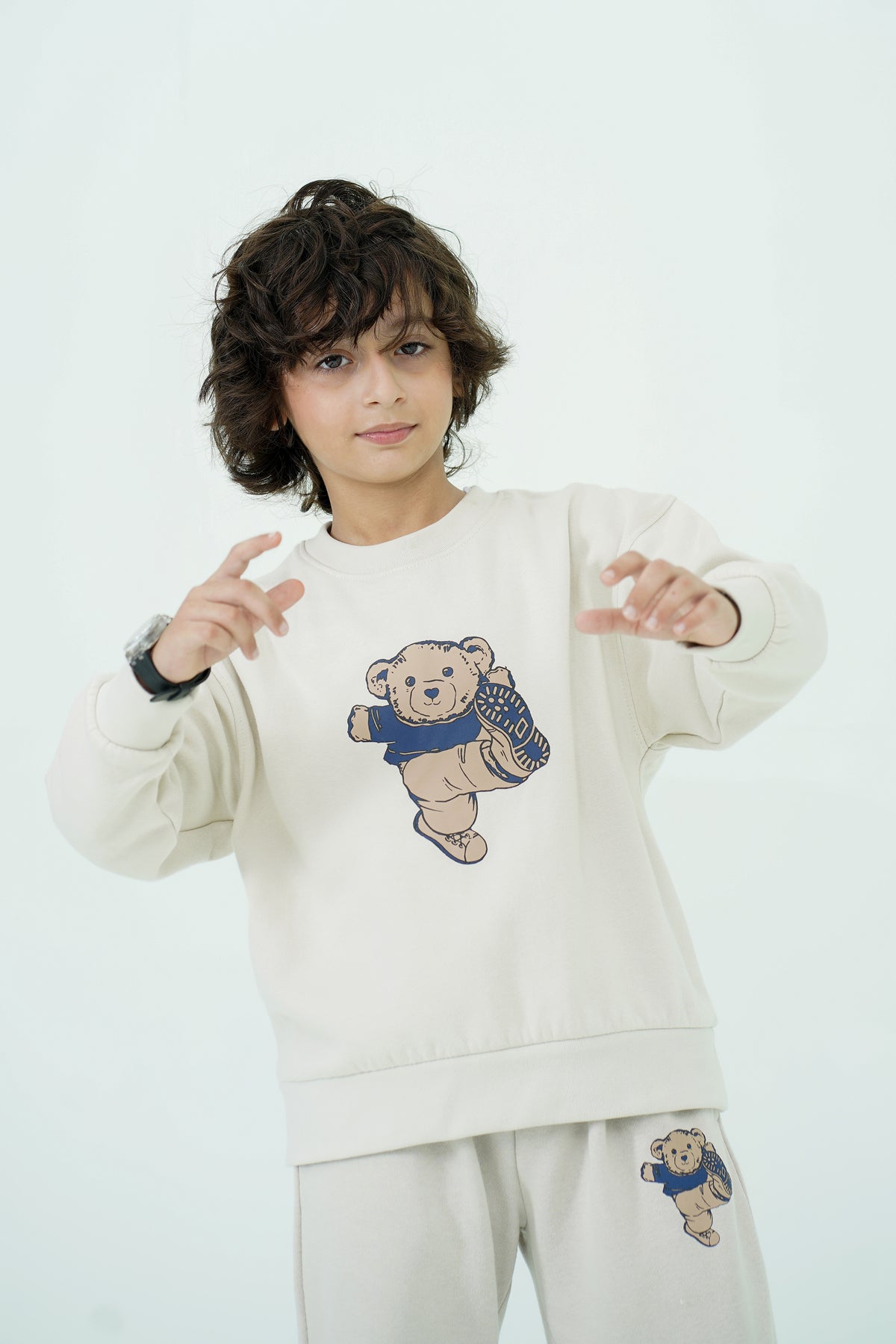 BOYS HYPEBEAST BEIGE SWEATSHIRT Reality