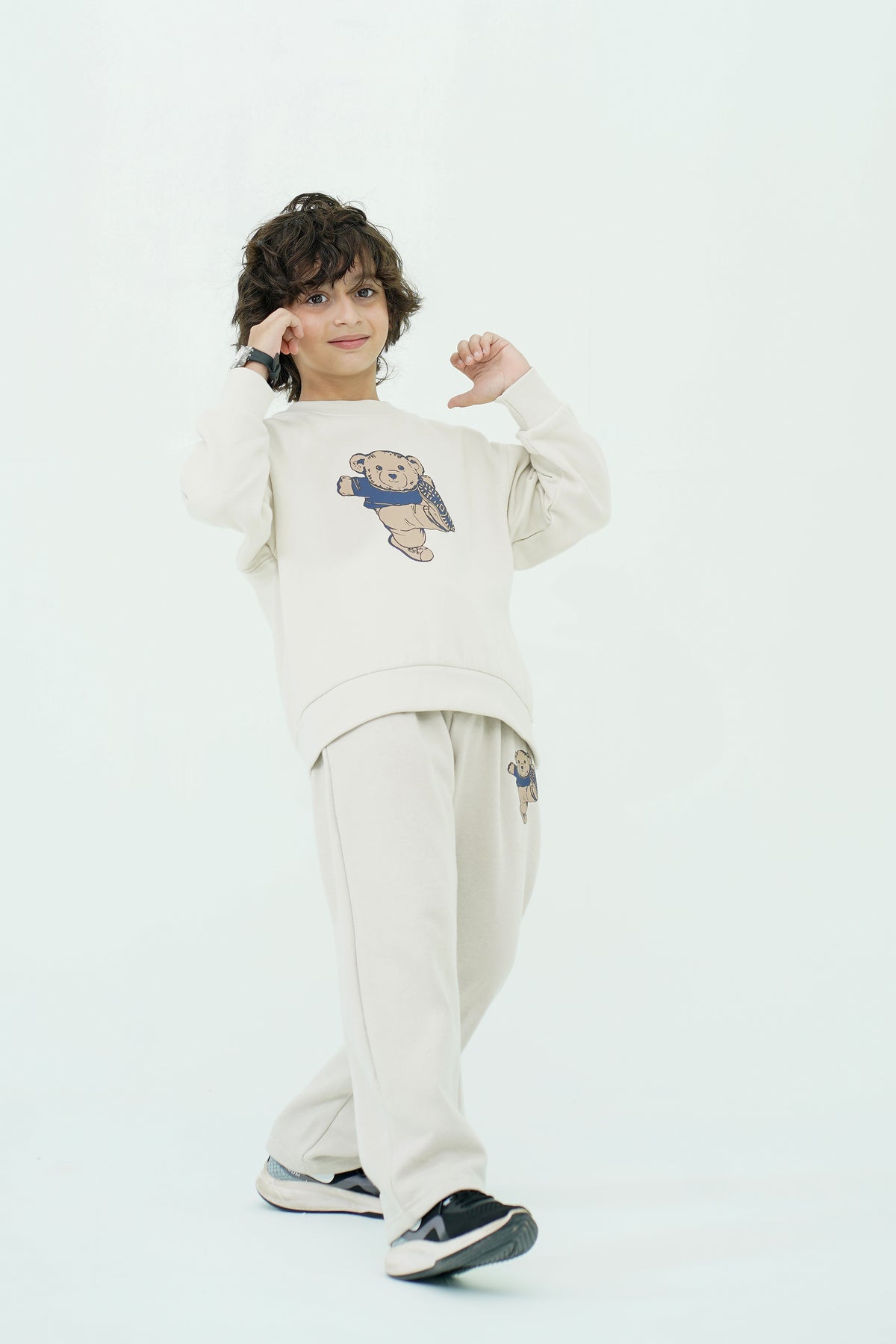 BOYS HYPEBEAST BEIGE SWEATSHIRT Reality