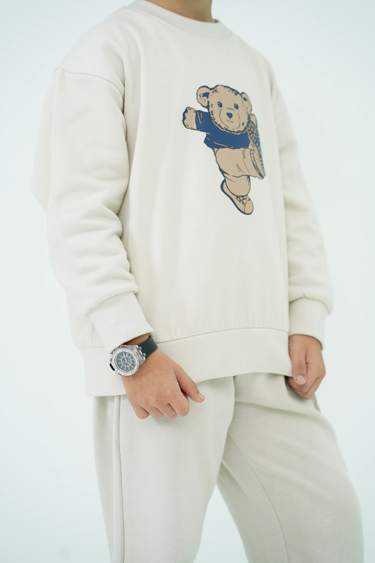 BOYS HYPEBEAST BEIGE SWEATSHIRT Reality