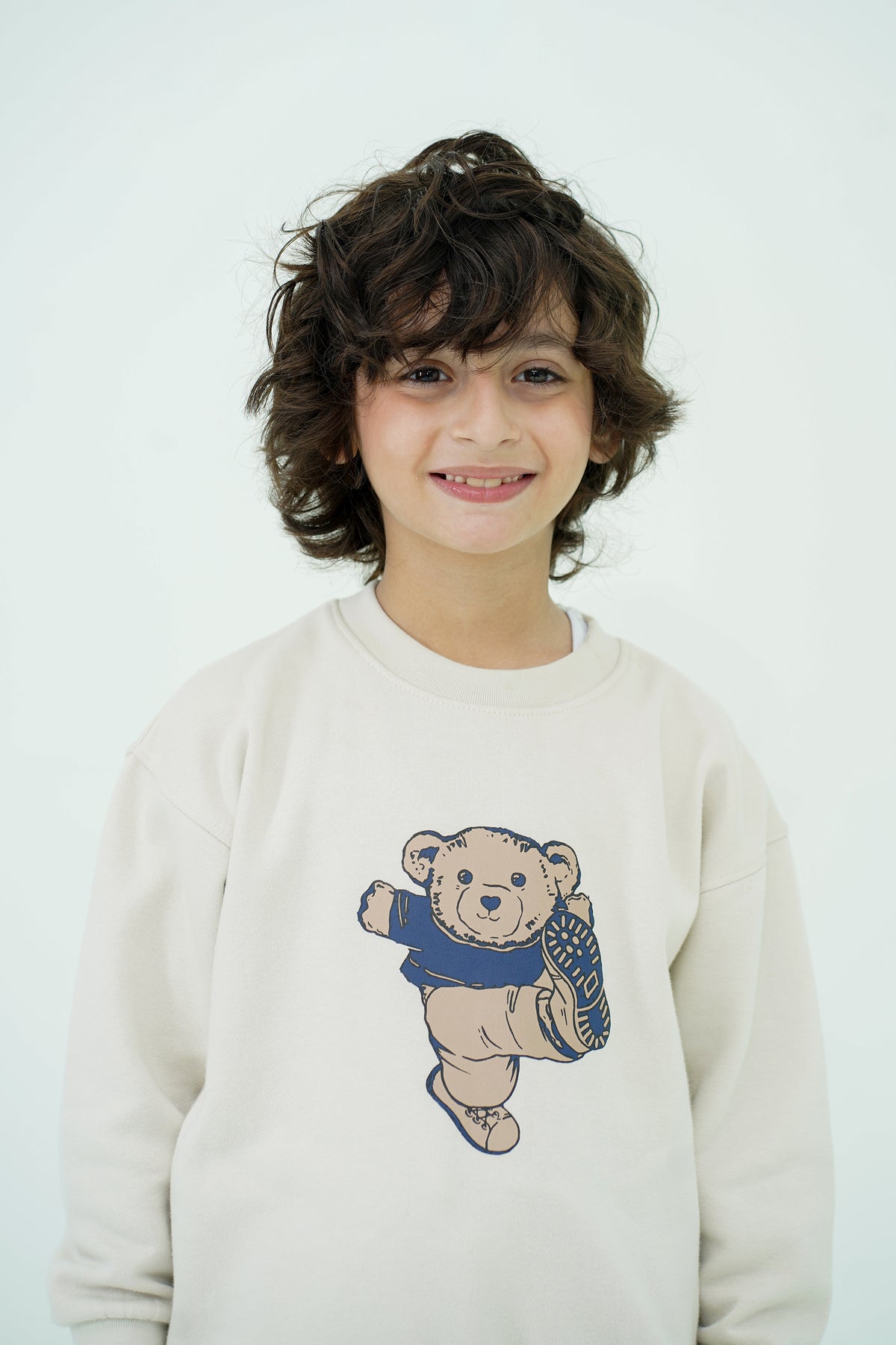 BOYS HYPEBEAST BEIGE SWEATSHIRT Reality