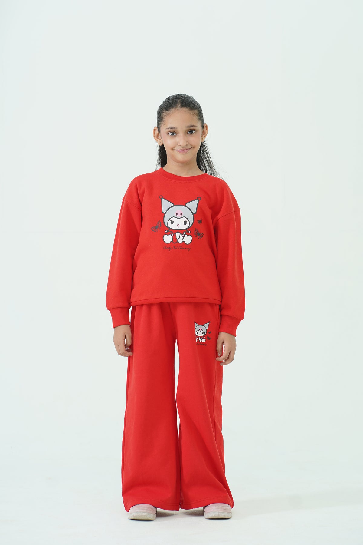 CHARMING GRAPHIC RED SWEATSHIRT REALITY