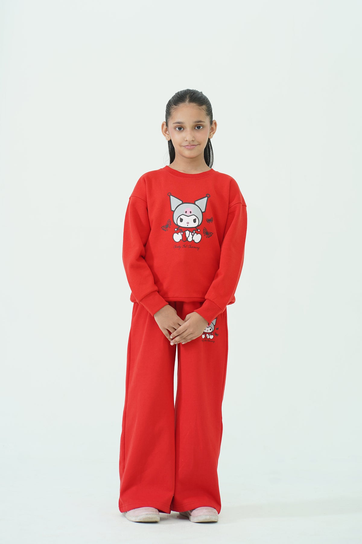 CHARMING GRAPHIC RED SWEATSHIRT REALITY