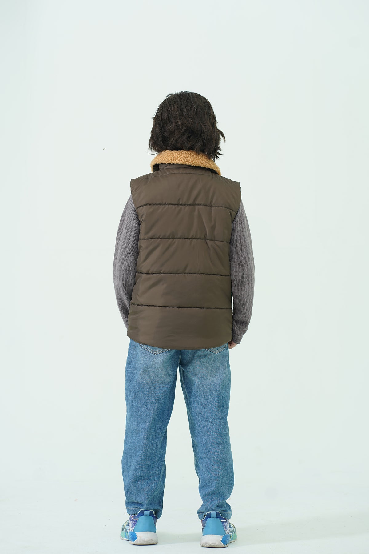 SLEEVE LEES PUFFER CHOCALATE JACKET Reality