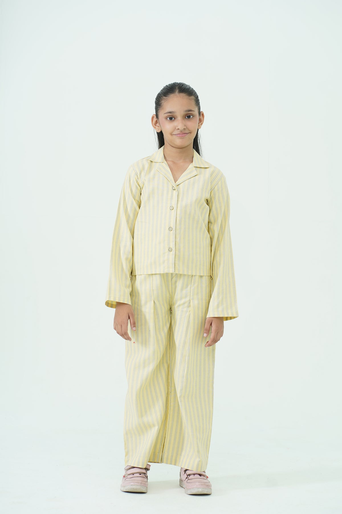 STRIPED LEMON CO-ORD SET Reality