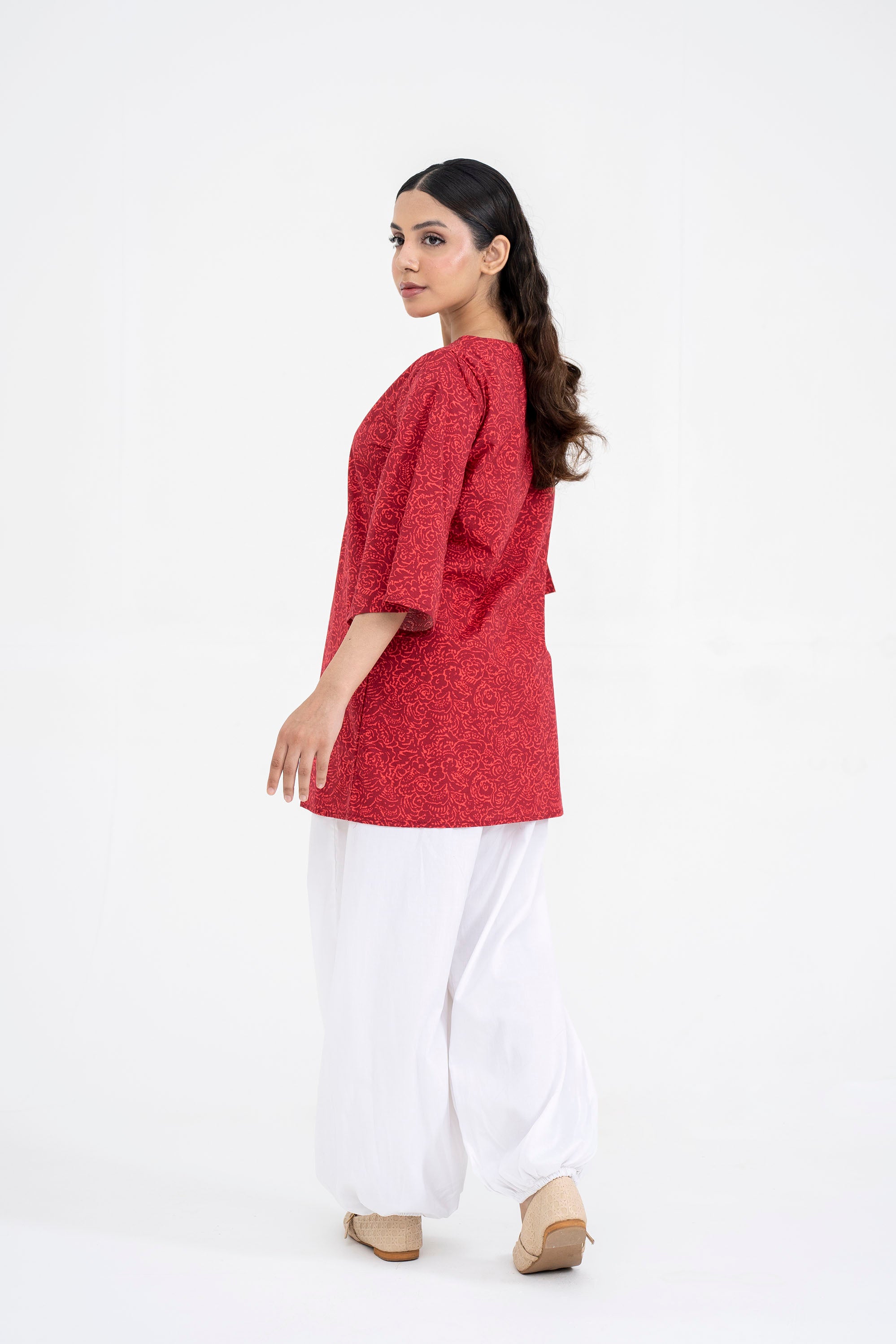 RED SCARLET SYMPHONY FROCK Reality