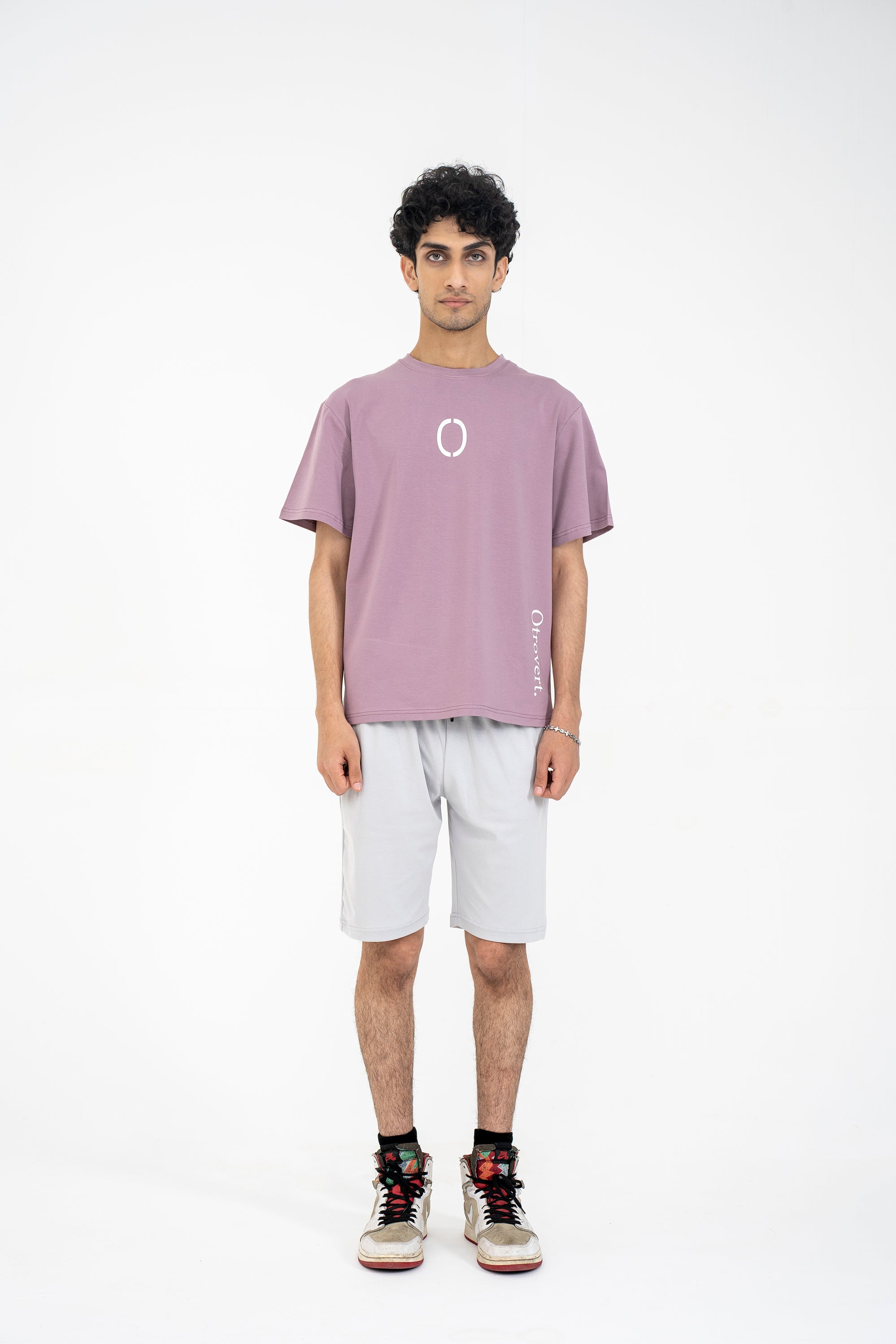 MEN LIGHT PURPLE OTROVERT GRAPHIC TEE Reality