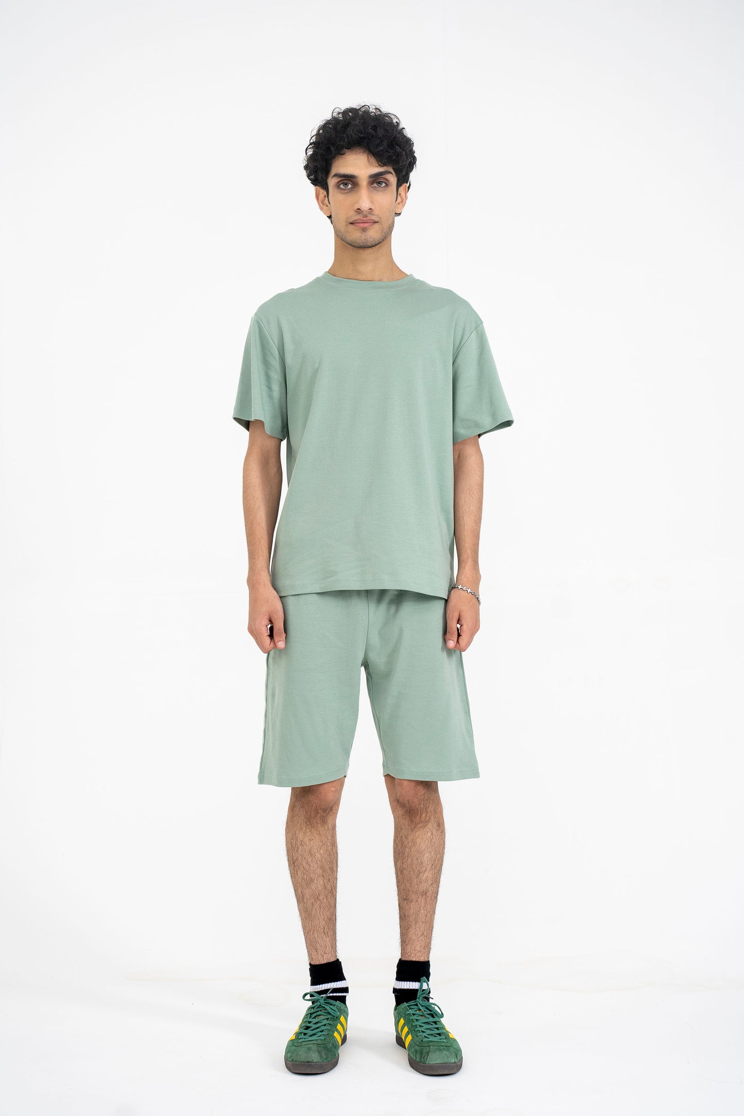 MEN DOWN SHOULDER OLIVE T-SHIRT Reality