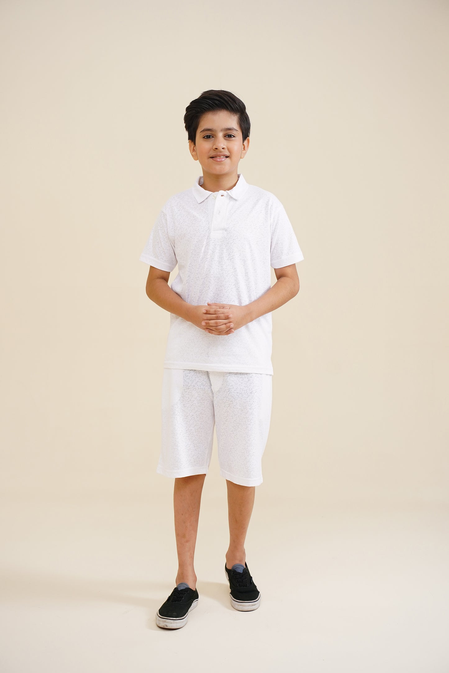 BOY PRINTED OFF WHITE POLO Reality