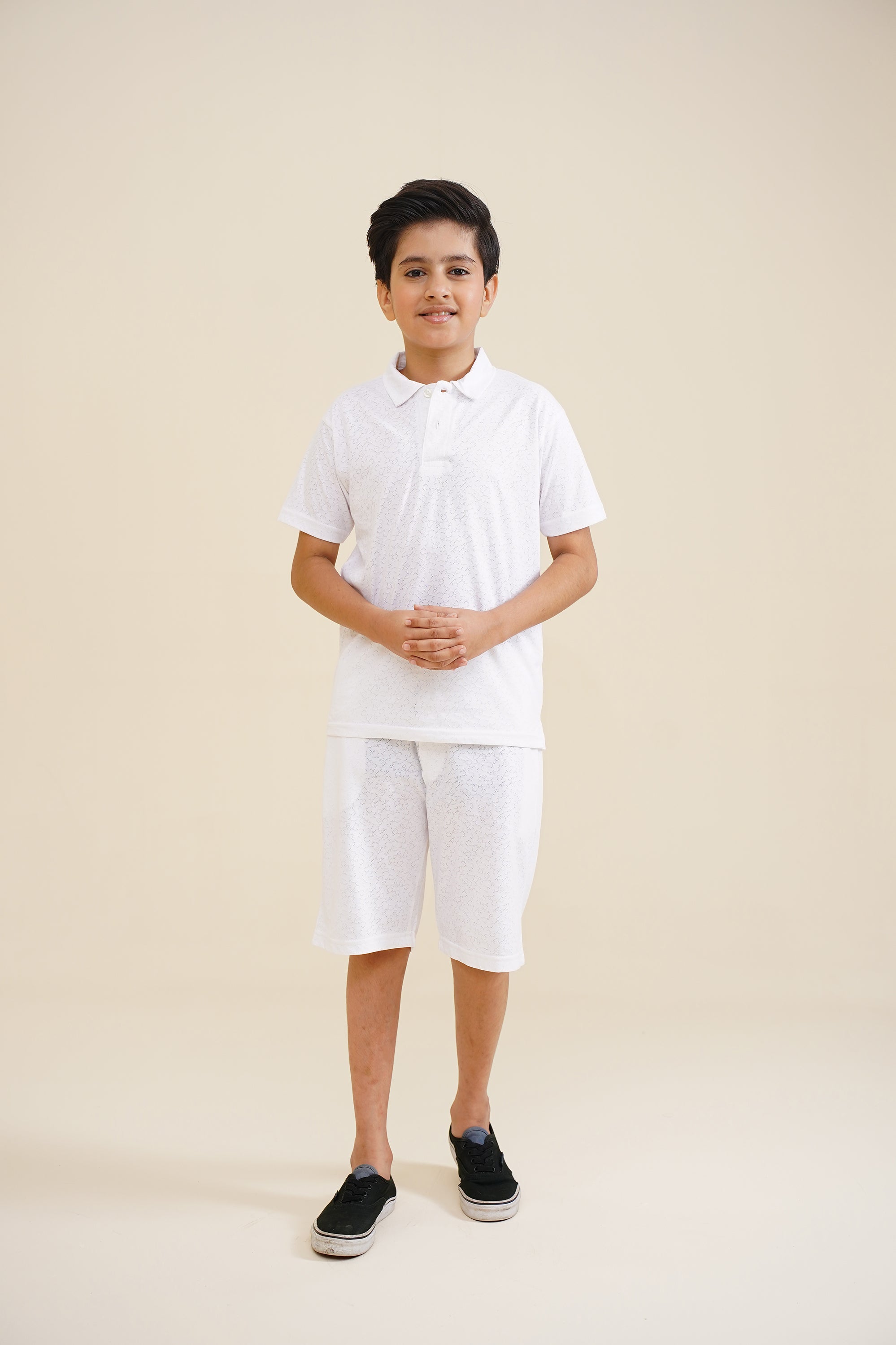 BOY PRINTED OFF WHITE POLO Reality
