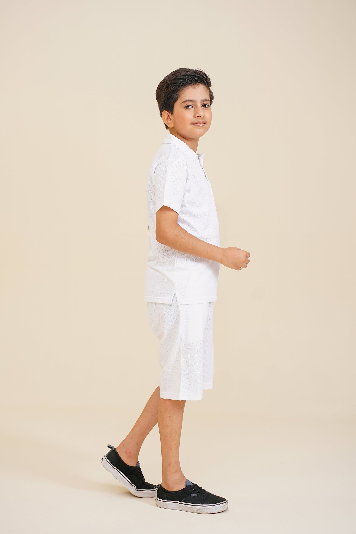 BOY PRINTED OFF WHITE POLO Reality