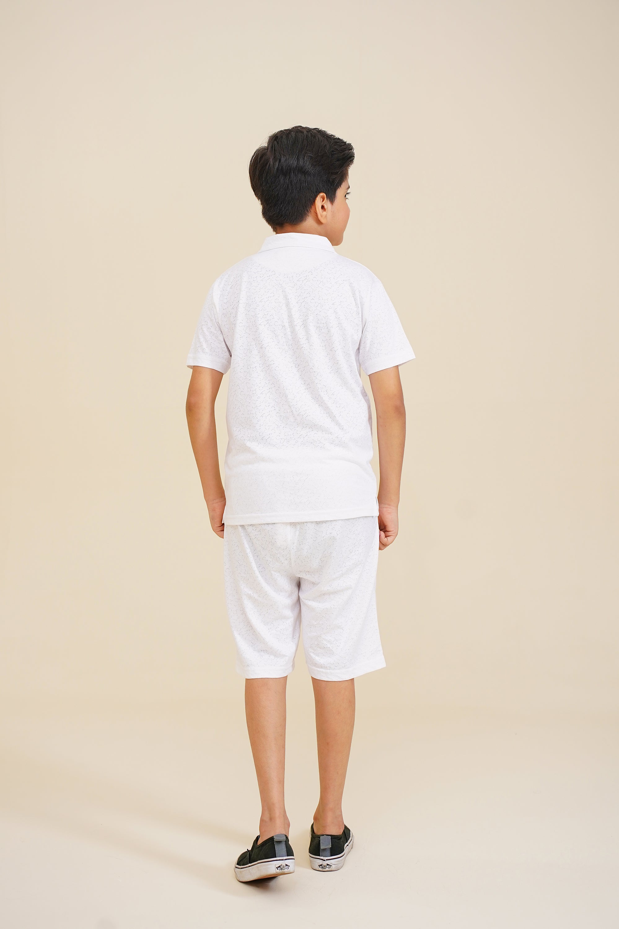 BOY PRINTED OFF WHITE POLO Reality
