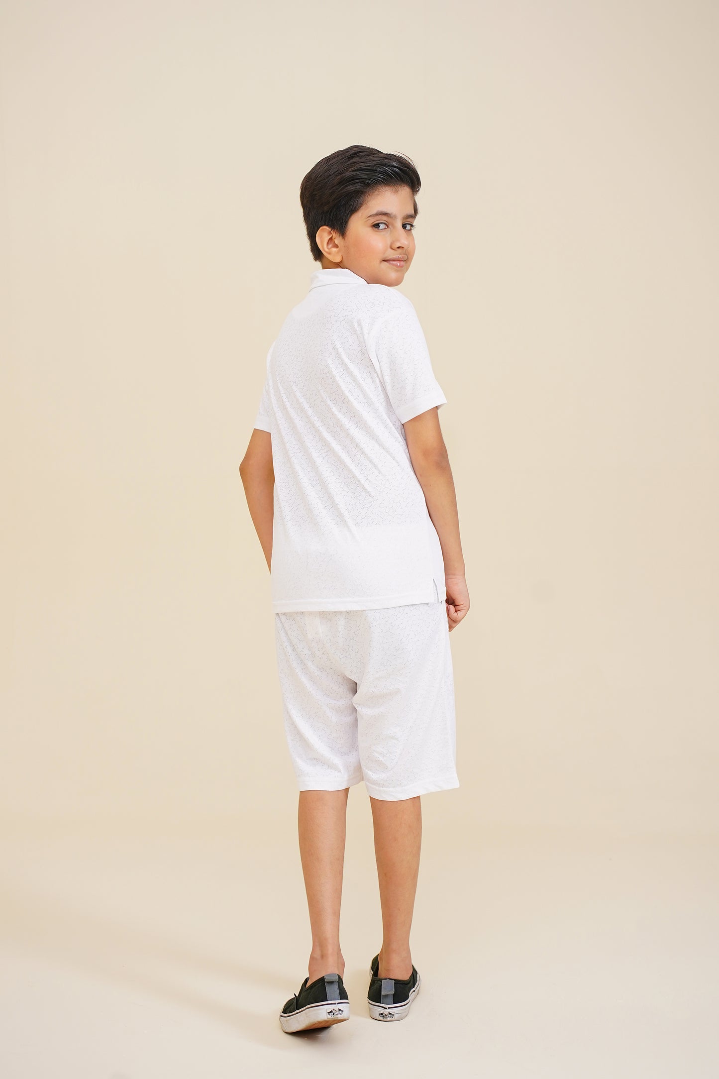 BOY PRINTED OFF WHITE POLO Reality