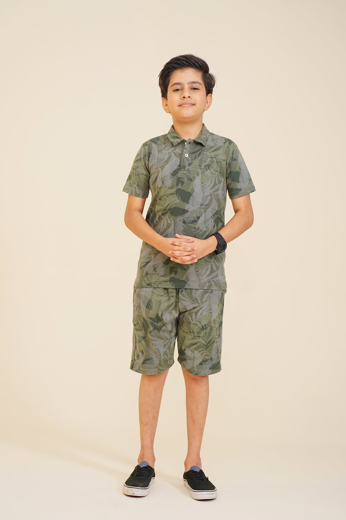 BOY PRINTED GREEN POLO Reality