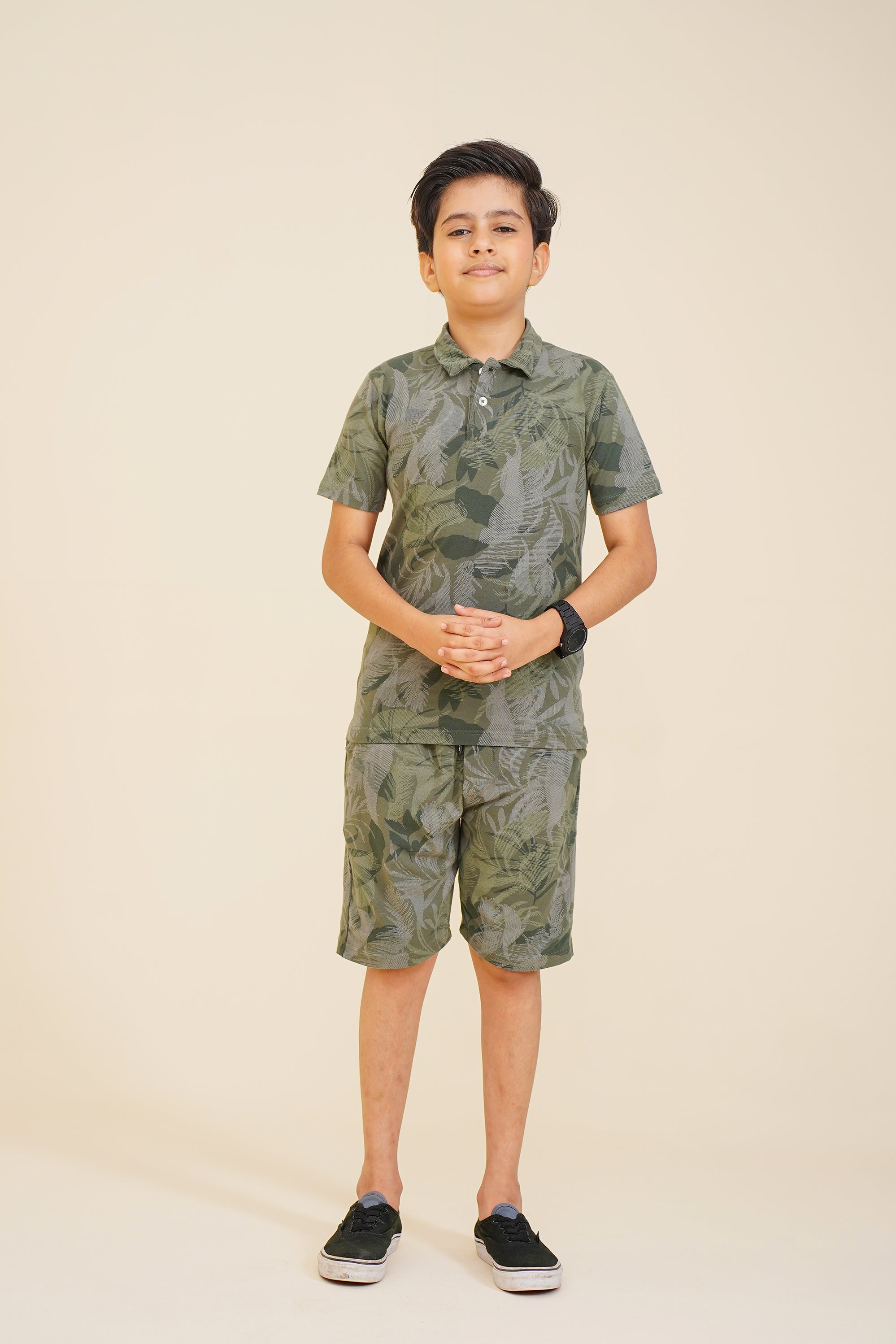 BOY PRINTED GREEN POLO Reality