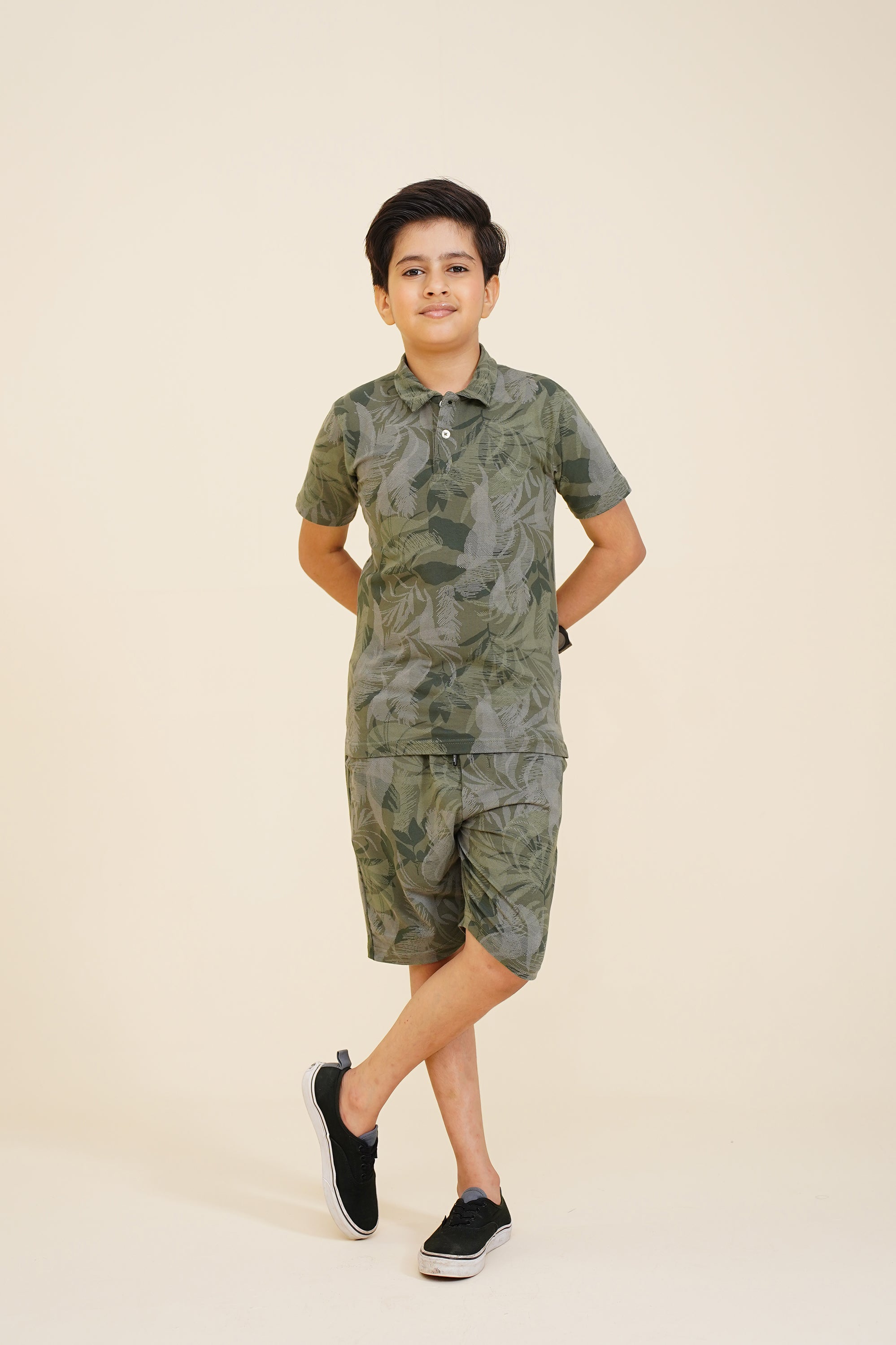 BOY PRINTED GREEN POLO Reality