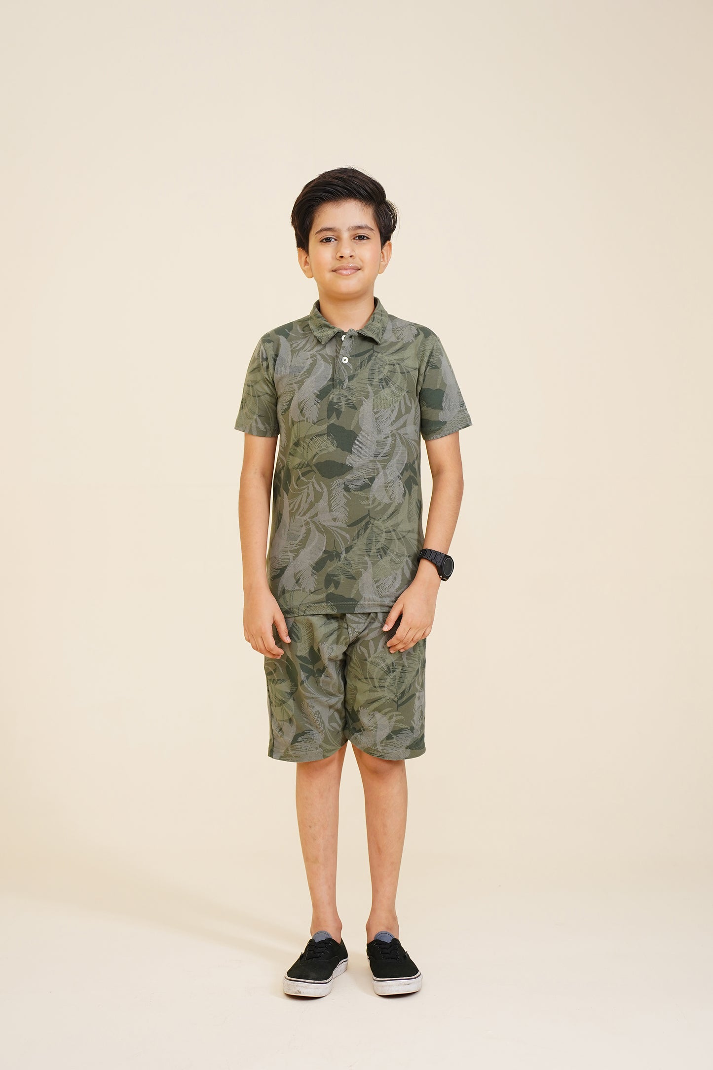 BOY PRINTED GREEN POLO Reality