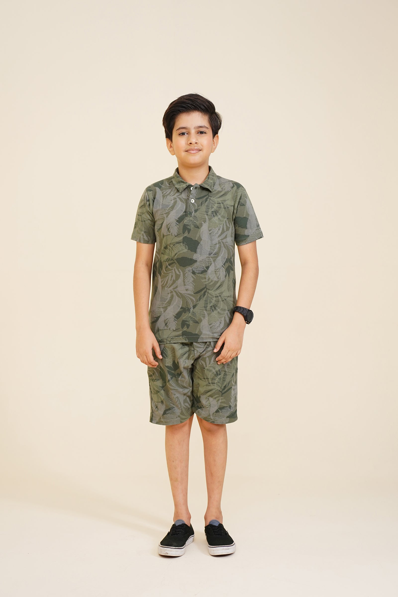 BOY PRINTED GREEN POLO Reality