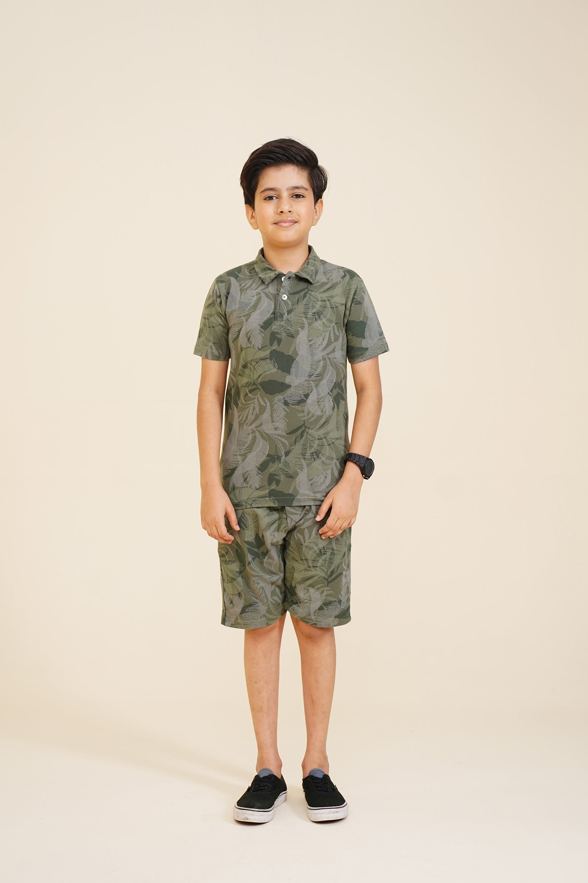 BOY PRINTED GREEN POLO Reality