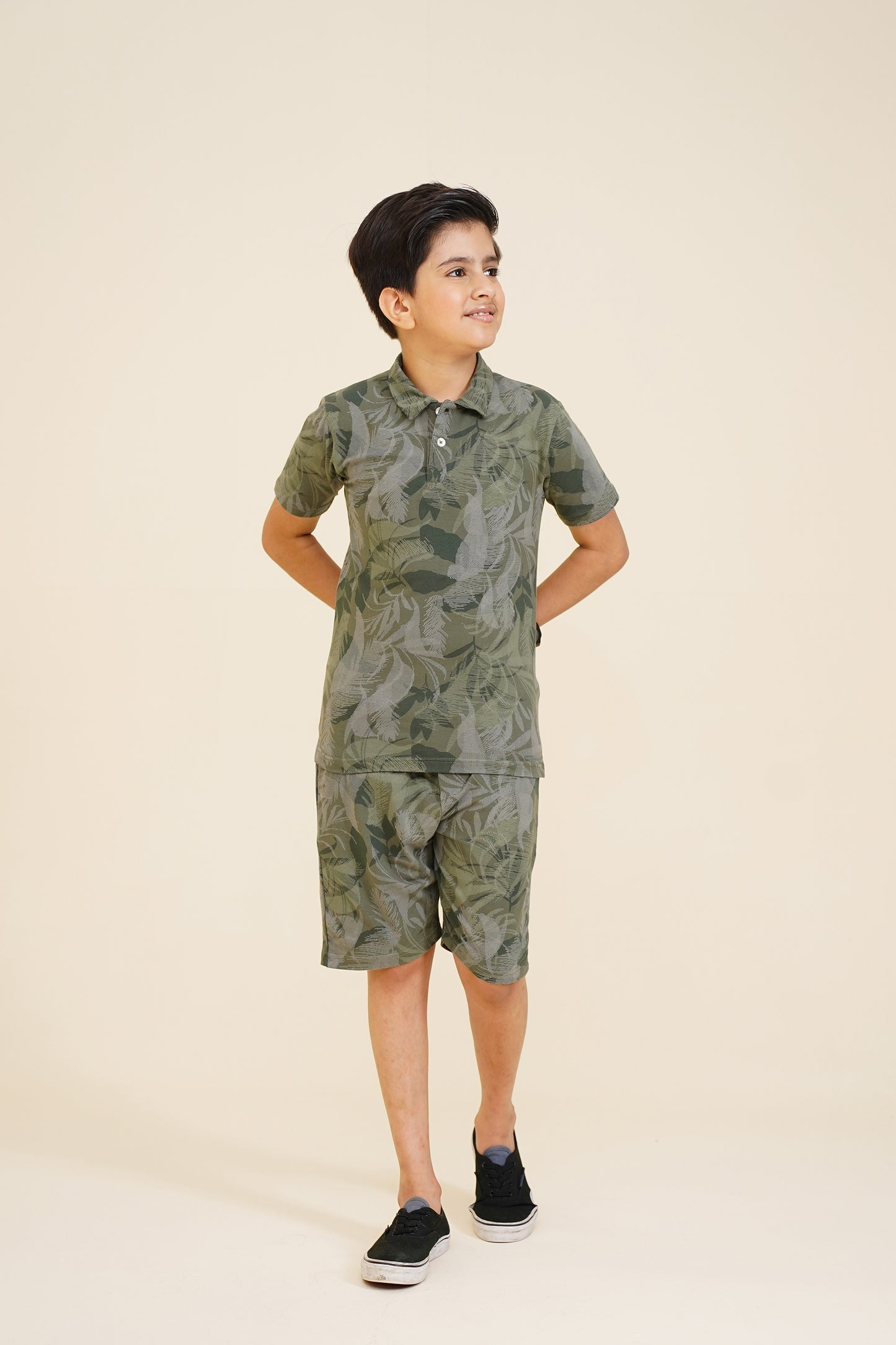 BOY PRINTED GREEN POLO Reality