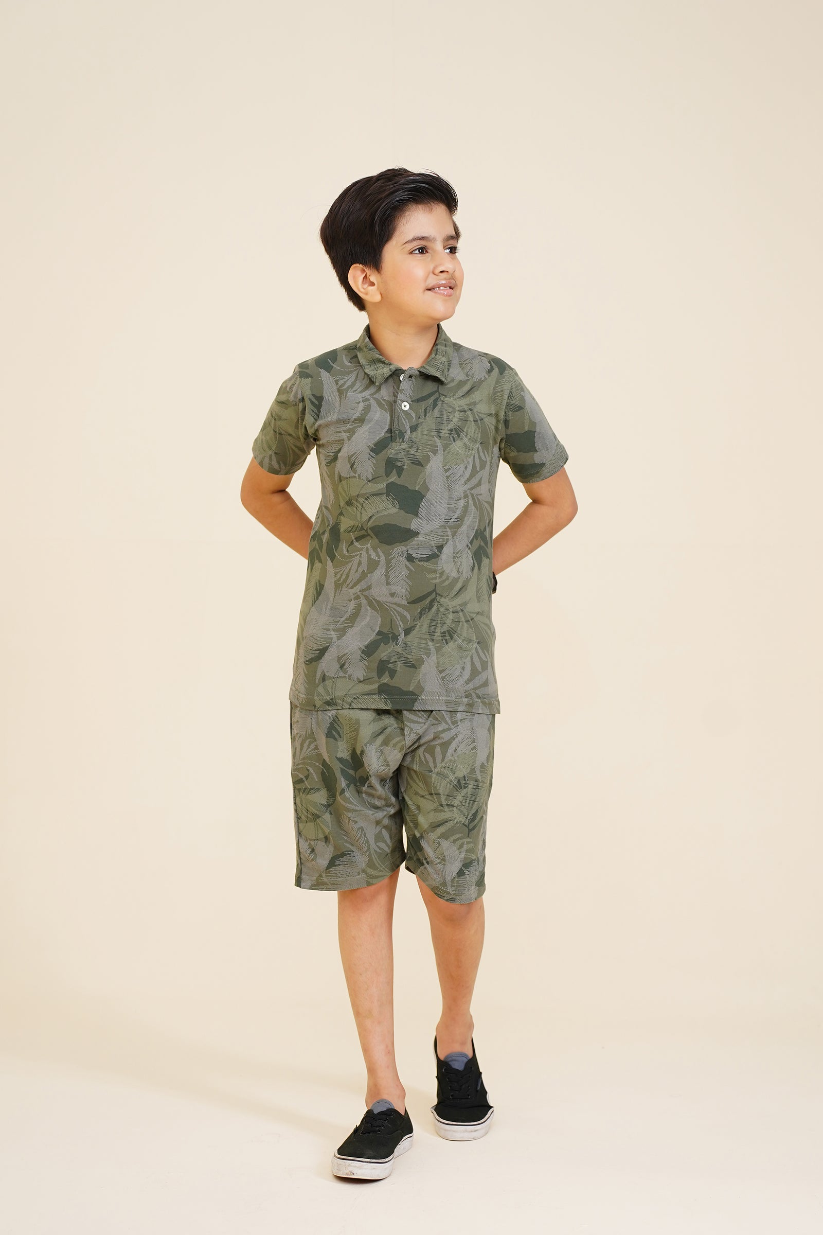 BOY PRINTED GREEN POLO Reality