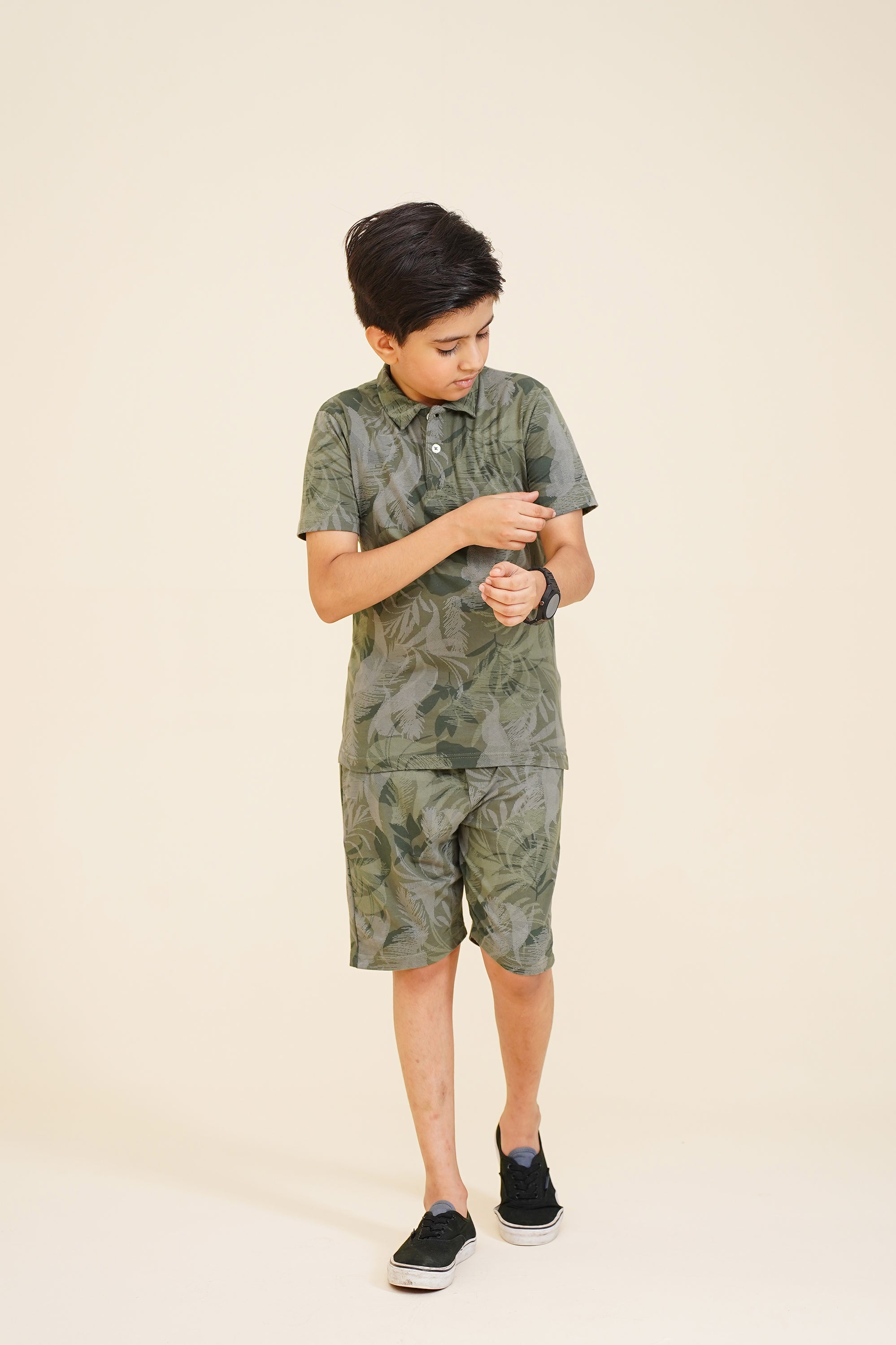 BOY PRINTED GREEN POLO Reality