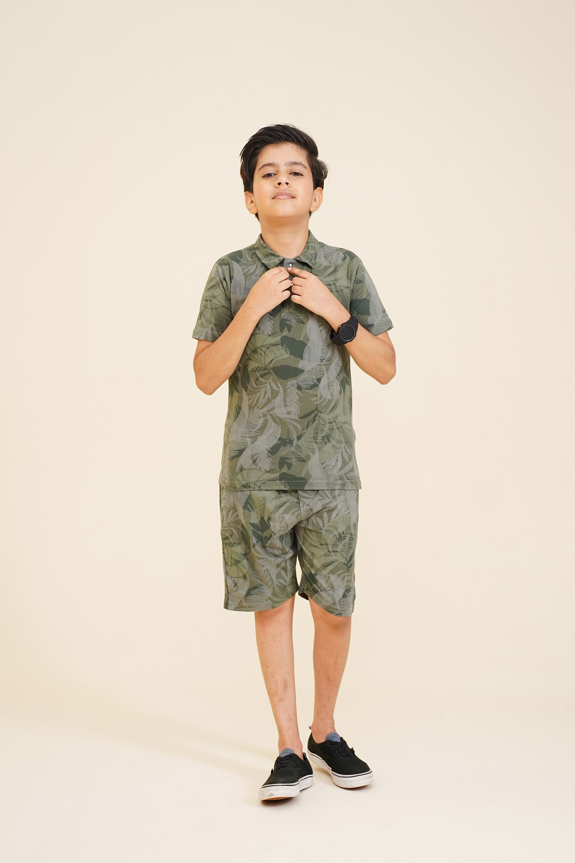 BOY PRINTED GREEN POLO Reality