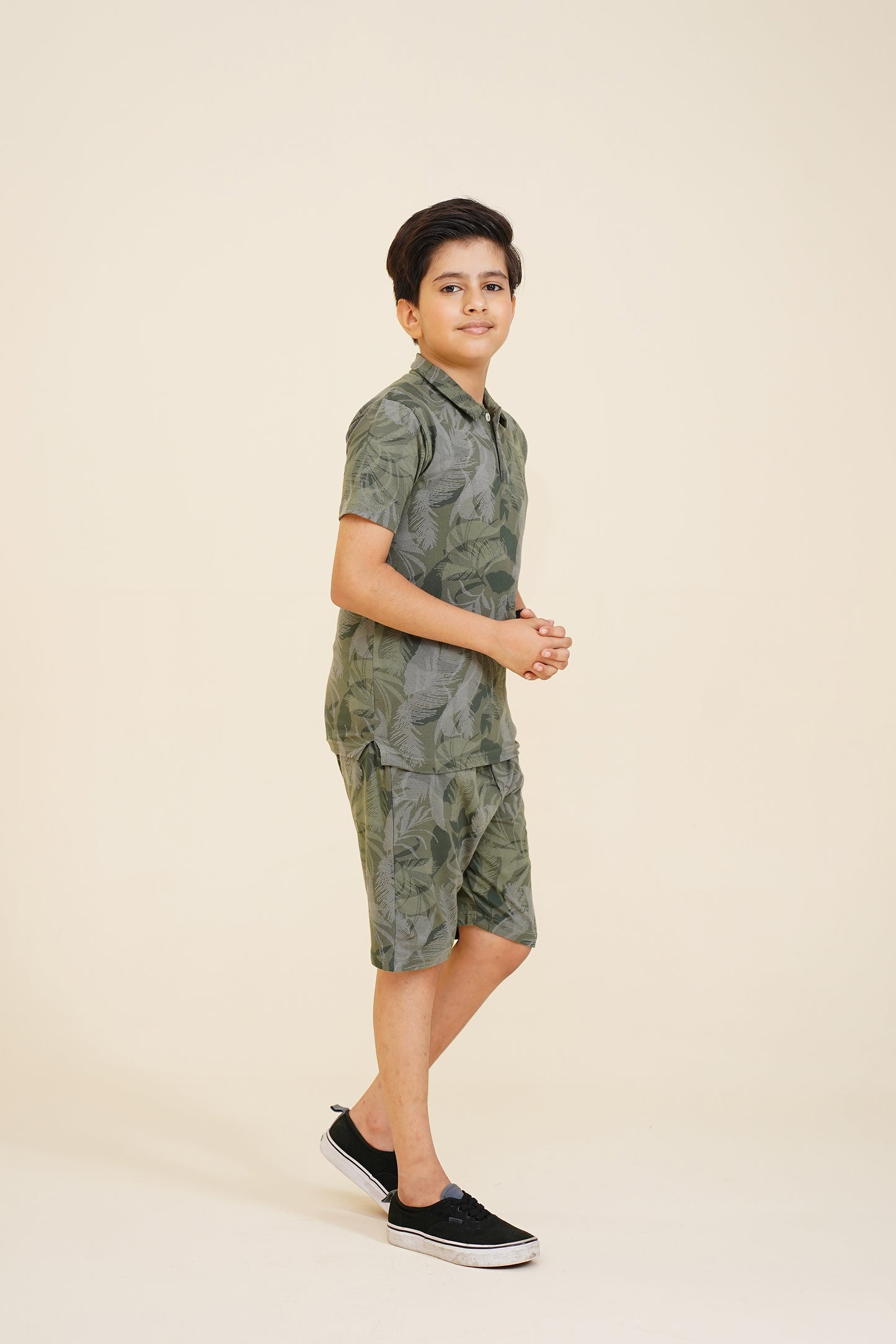 BOY PRINTED GREEN POLO Reality