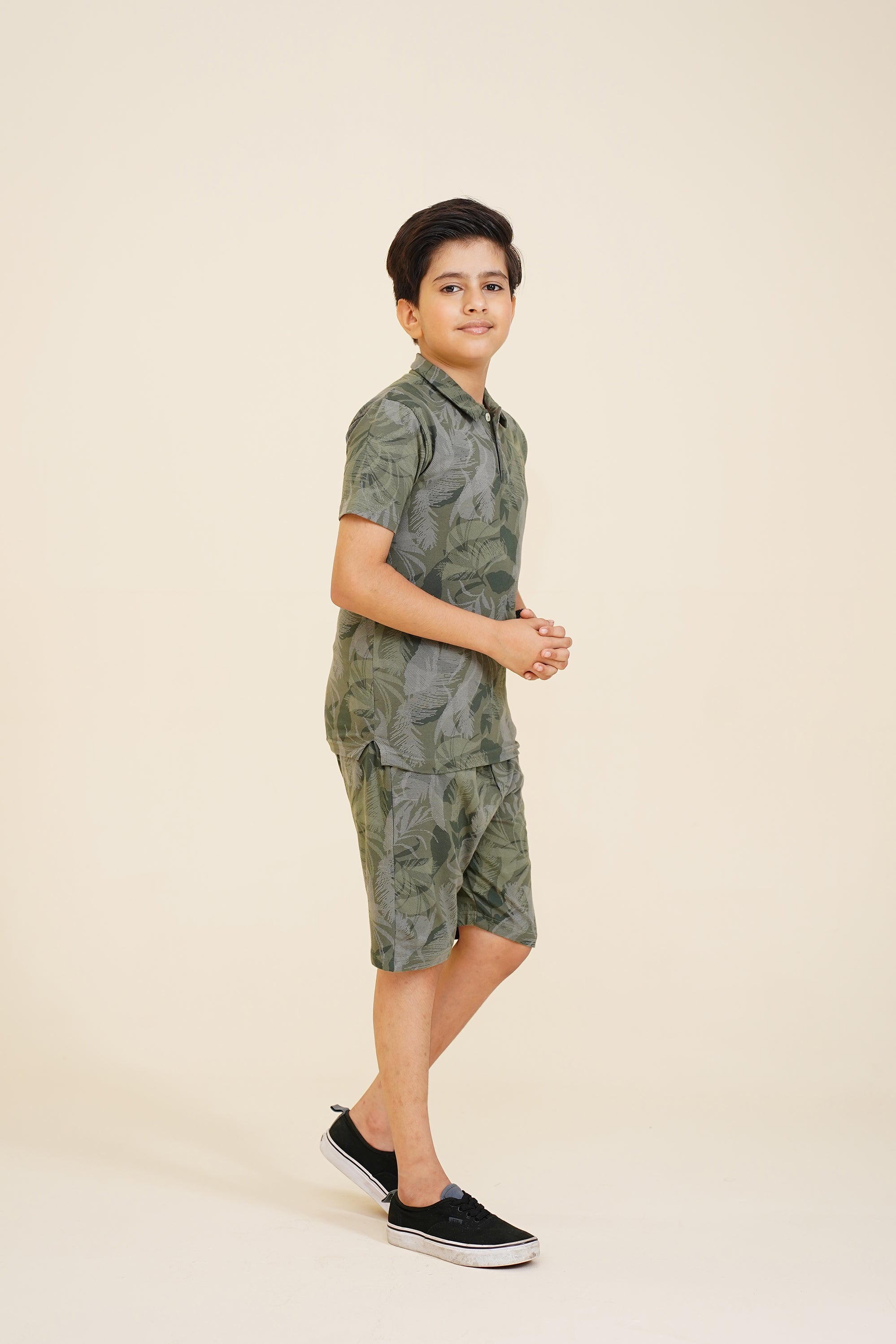 BOY PRINTED GREEN POLO Reality
