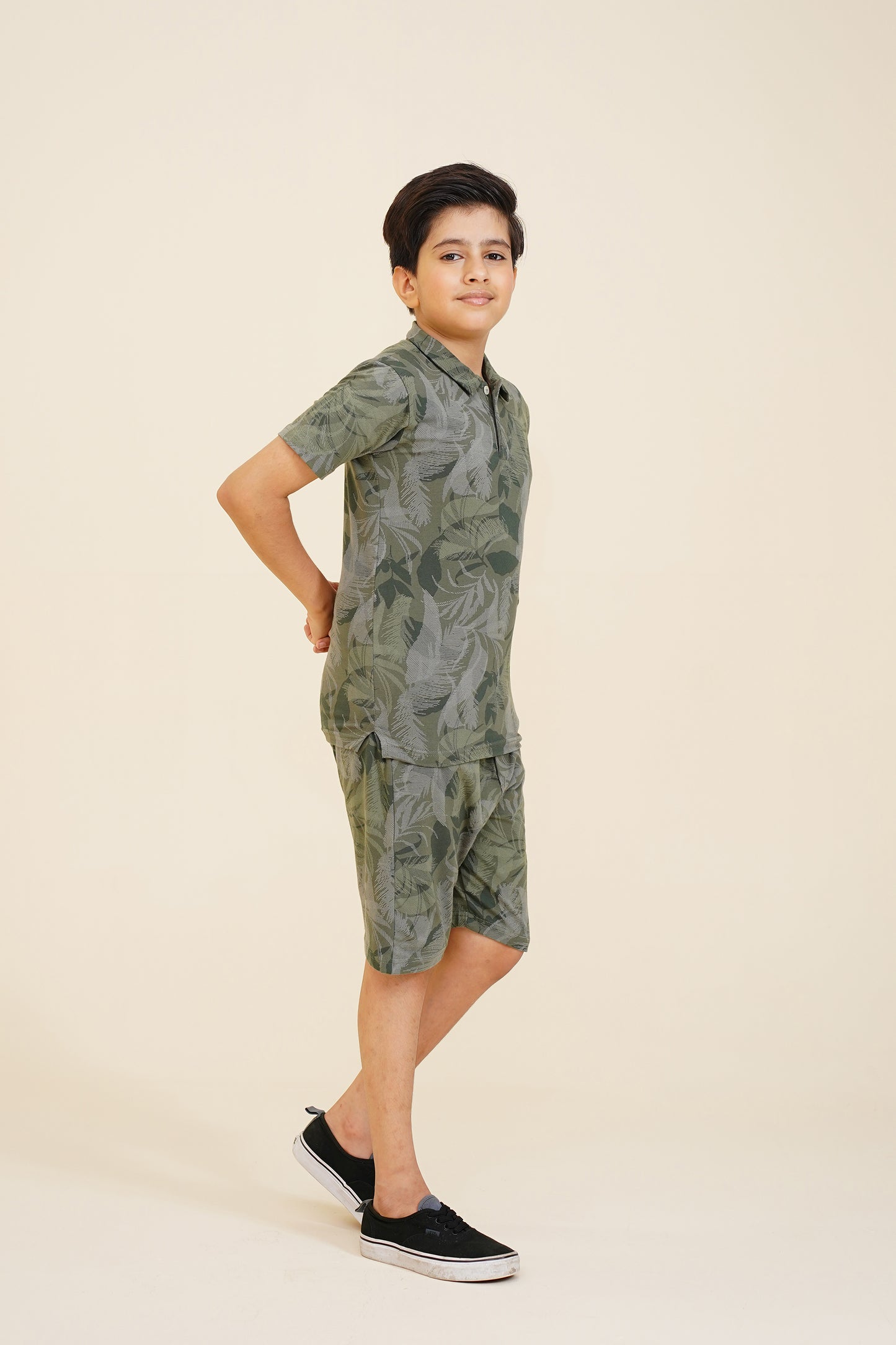BOY PRINTED GREEN POLO Reality
