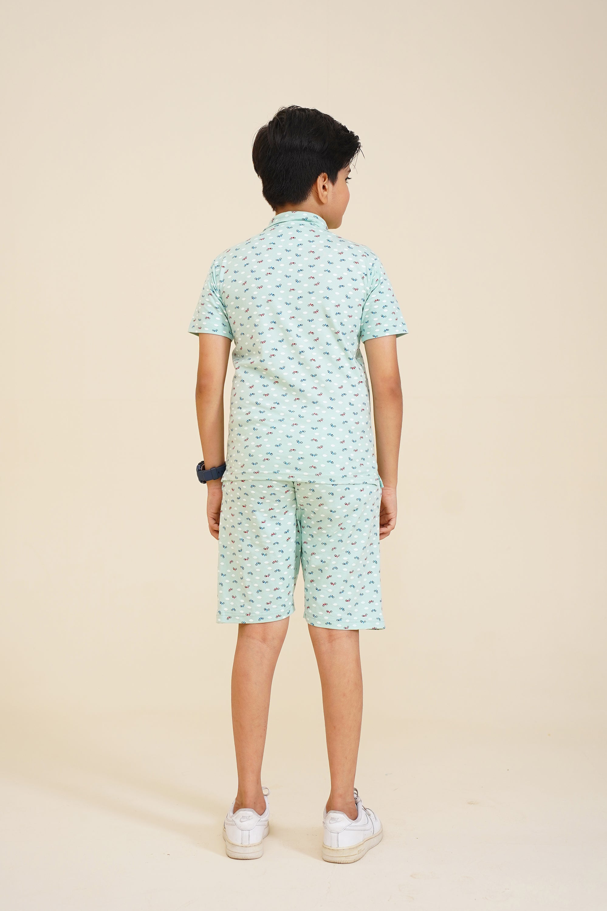 BOY PRINTED LIGHT GREEN POLO Reality
