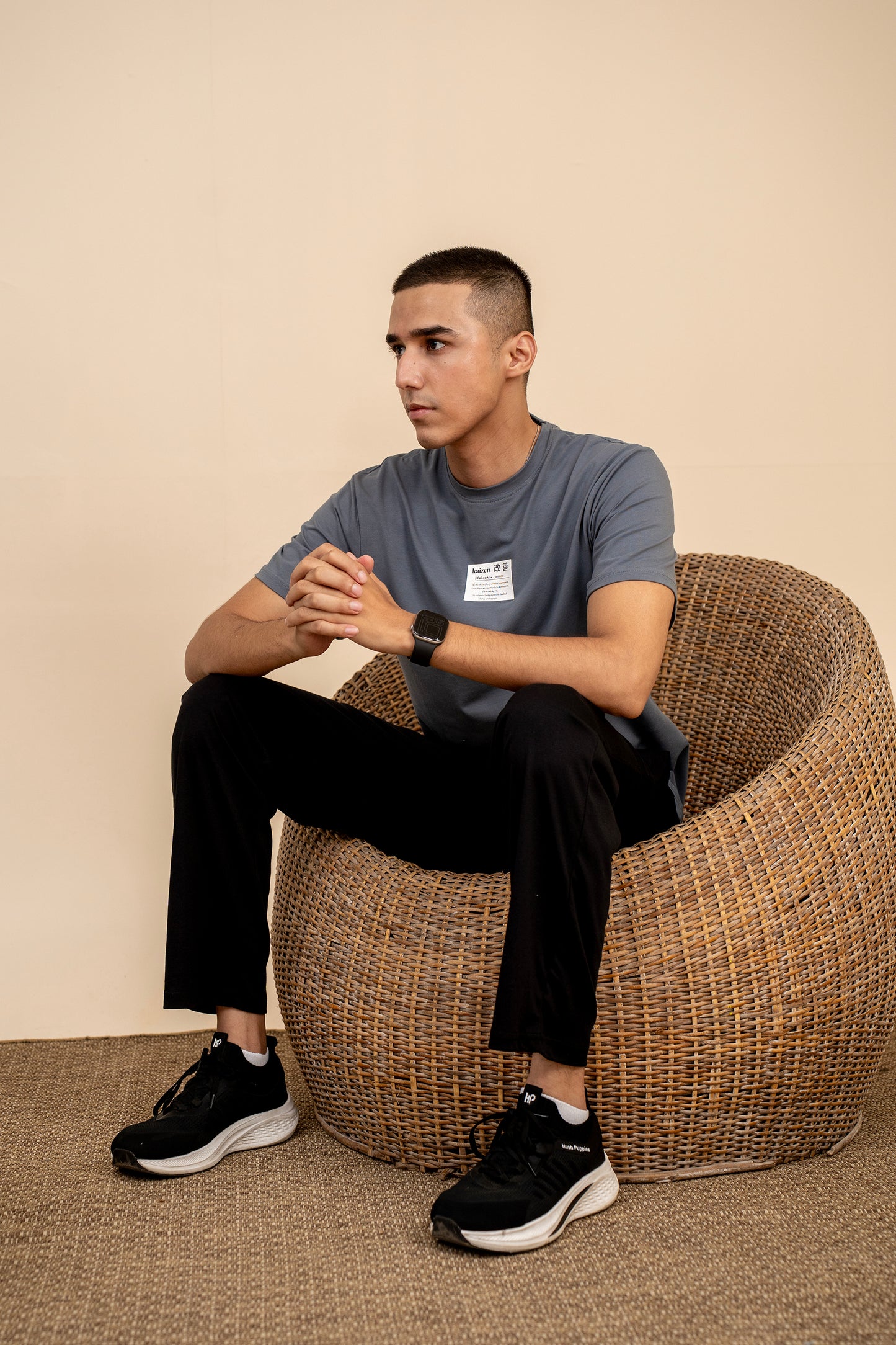 men KAI-ZEN GRAPHIC GRAY TEE Reality