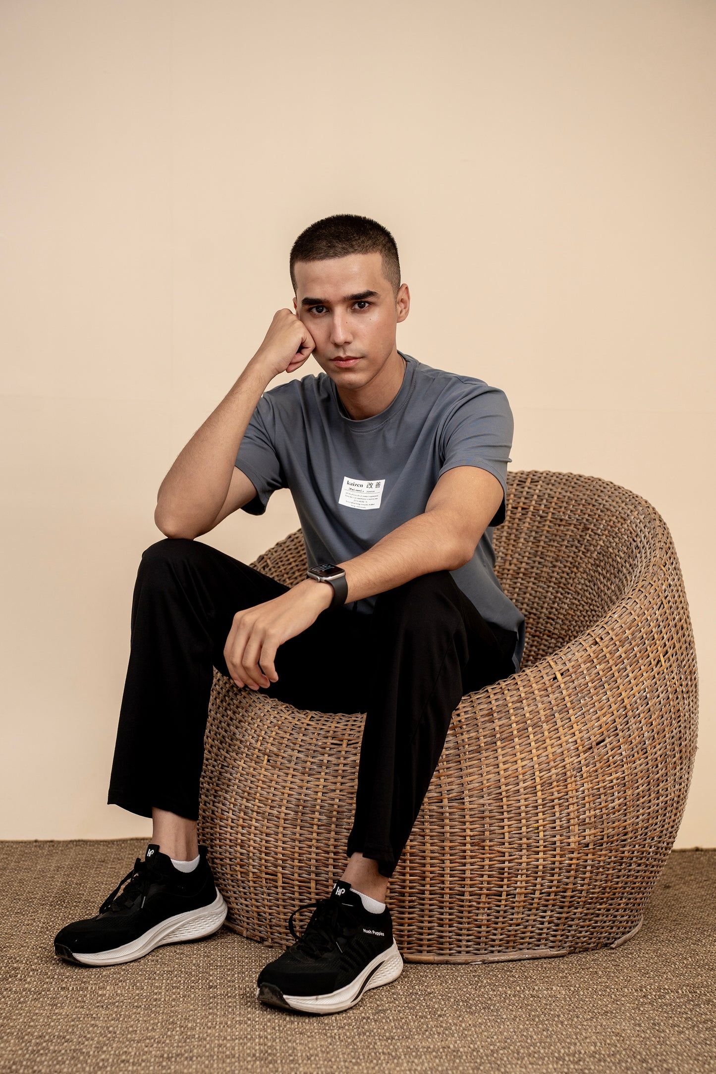 men KAI-ZEN GRAPHIC GRAY TEE Reality