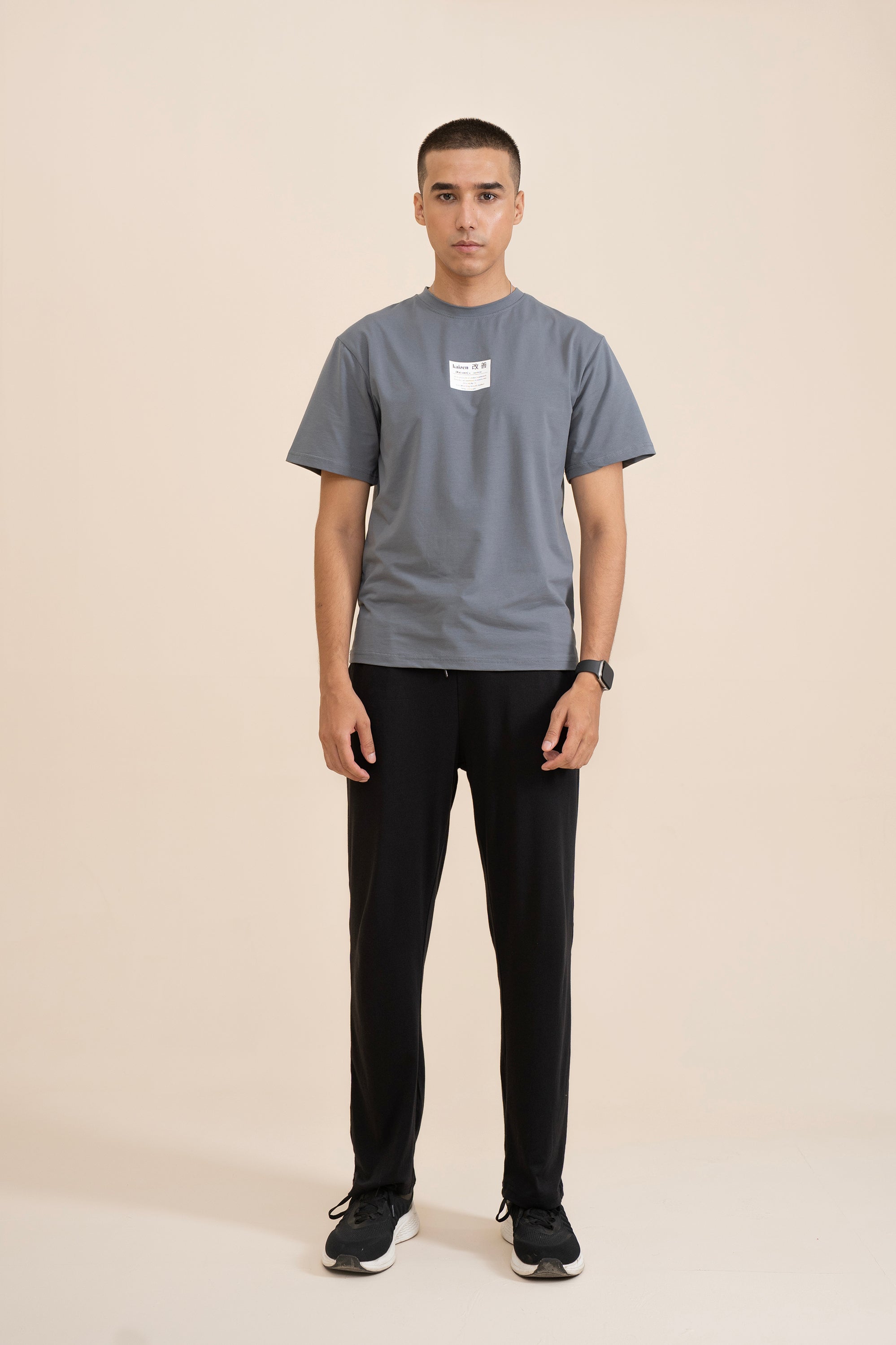 men KAI-ZEN GRAPHIC GRAY TEE Reality