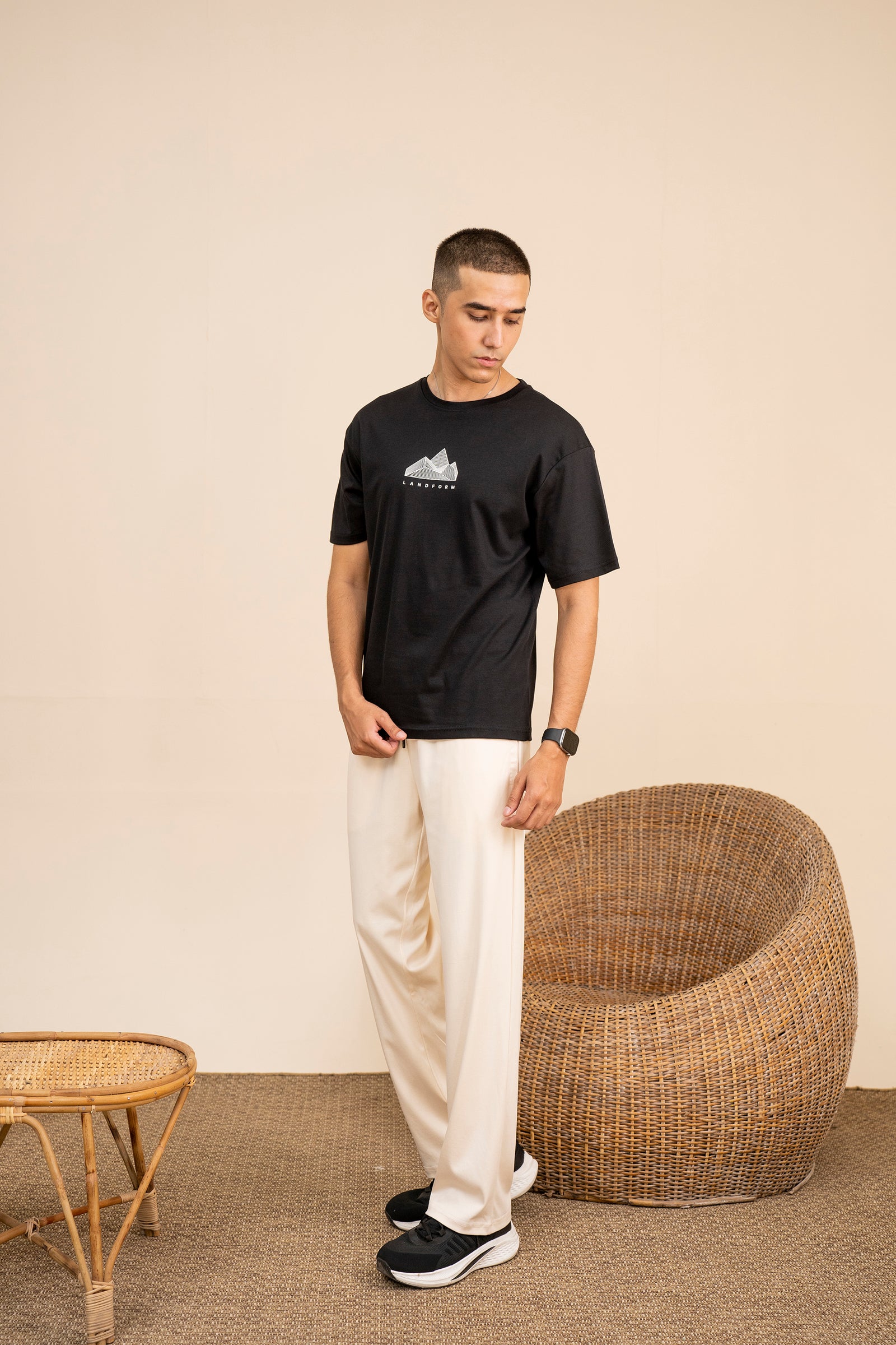 JET BALCK LYCRA JERSEY TEE