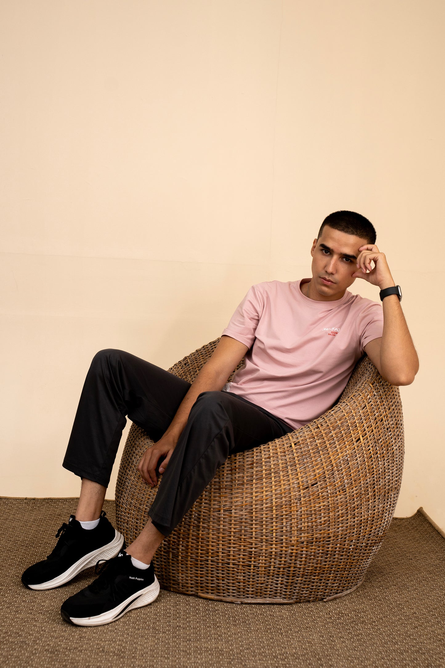 PINK LYCRA JERSEY MOTO GRAPHIC TEE Reality