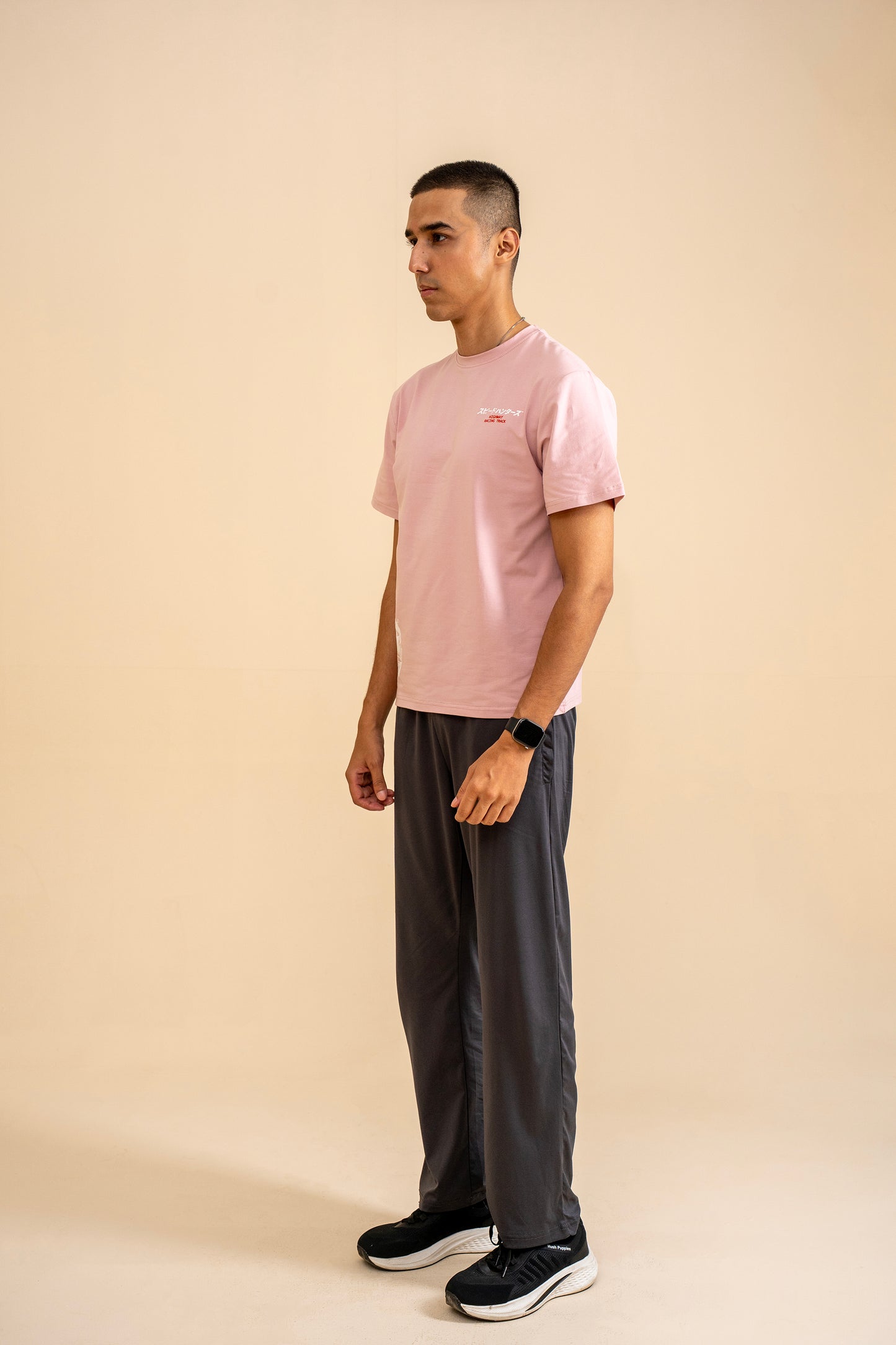 PINK LYCRA JERSEY MOTO GRAPHIC TEE Reality