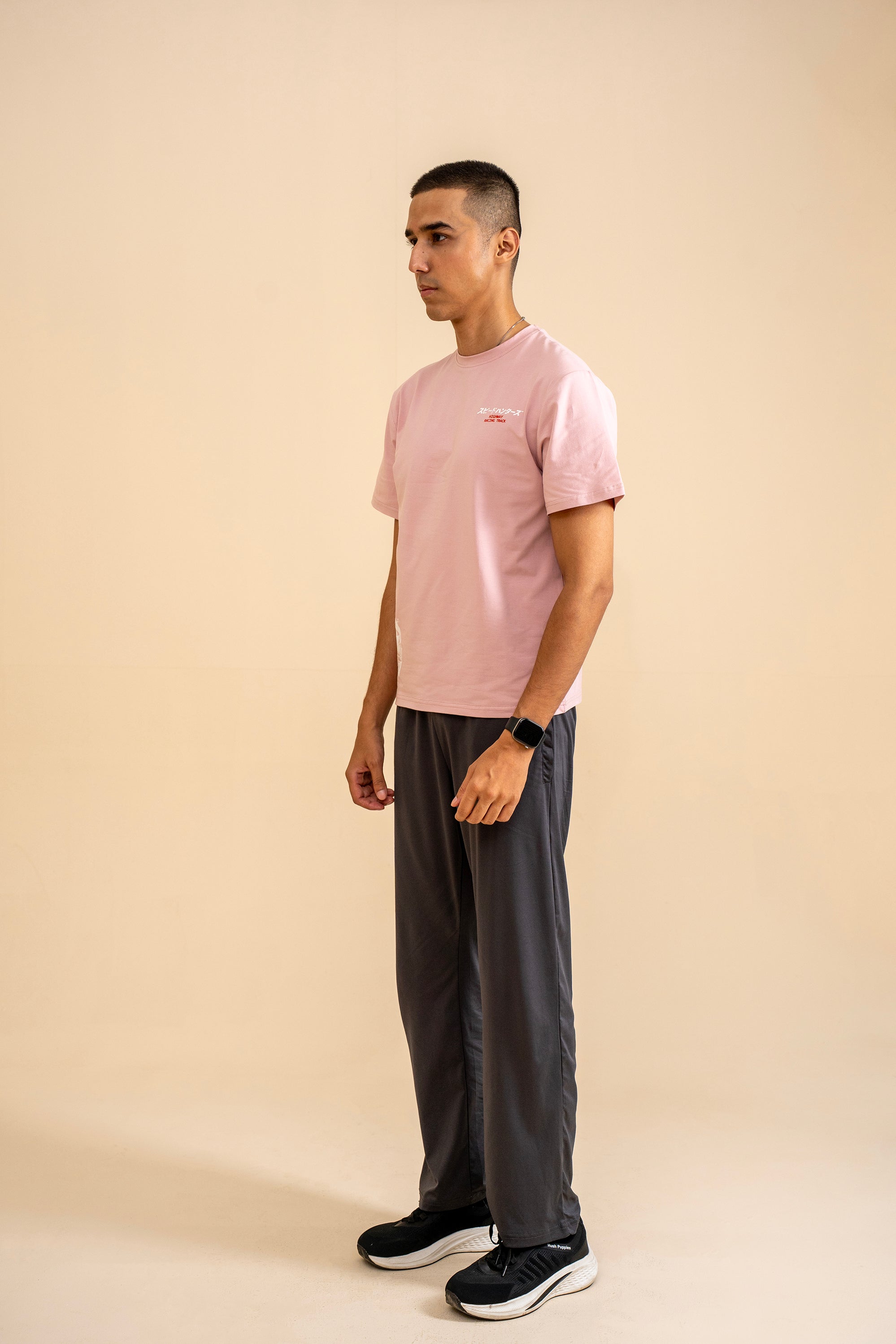 PINK LYCRA JERSEY MOTO GRAPHIC TEE Reality