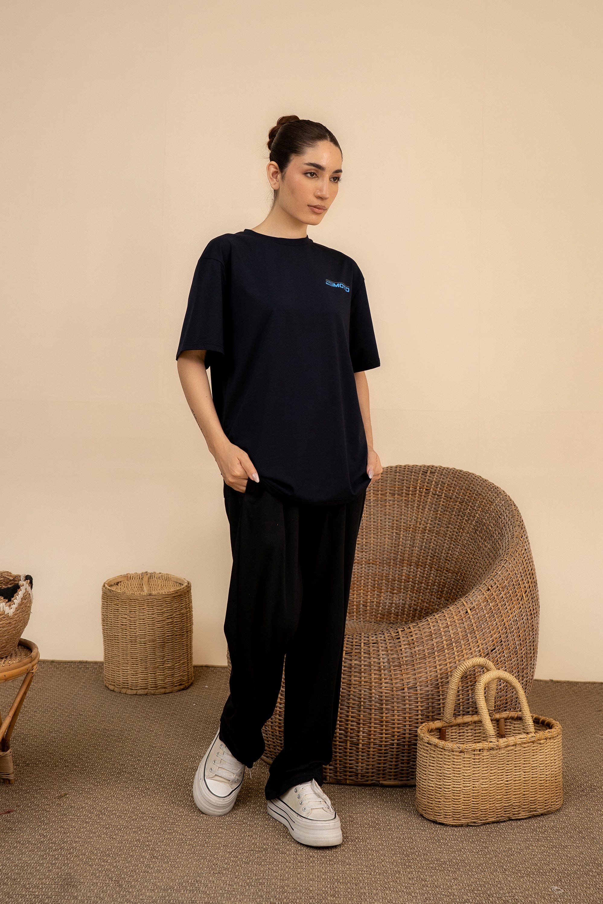 BALCK LYCRA JERSEY TEE Reality