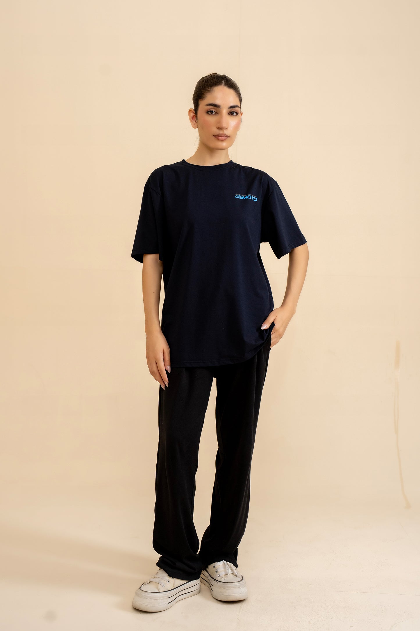 BALCK LYCRA JERSEY TEE Reality