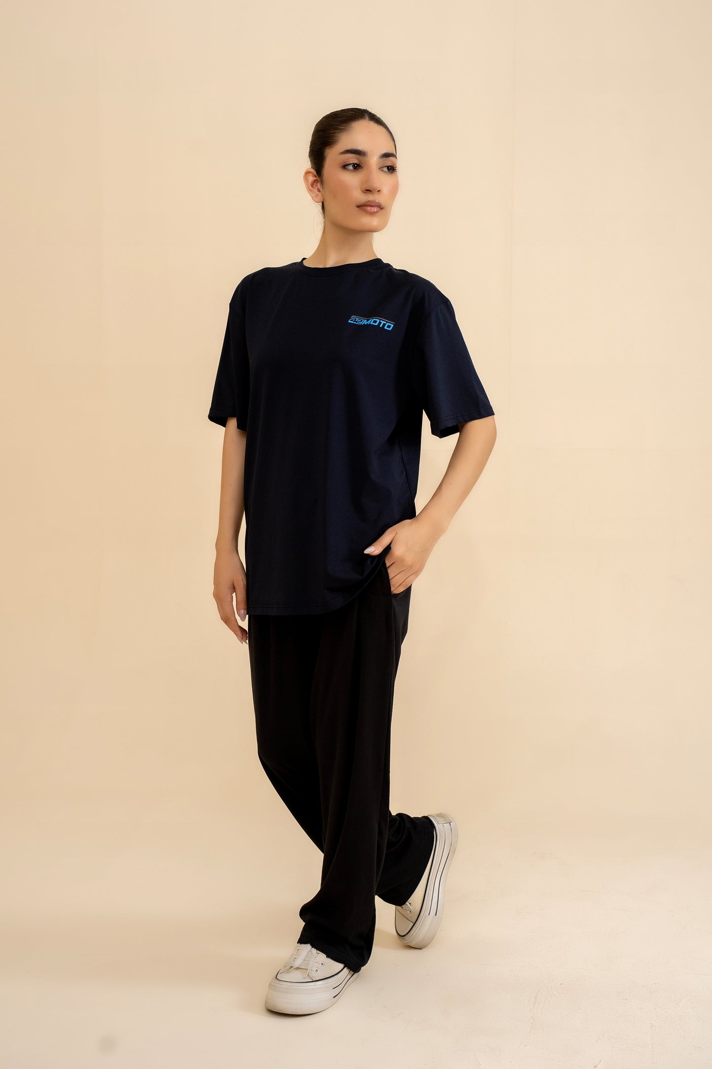 BALCK LYCRA JERSEY TEE Reality