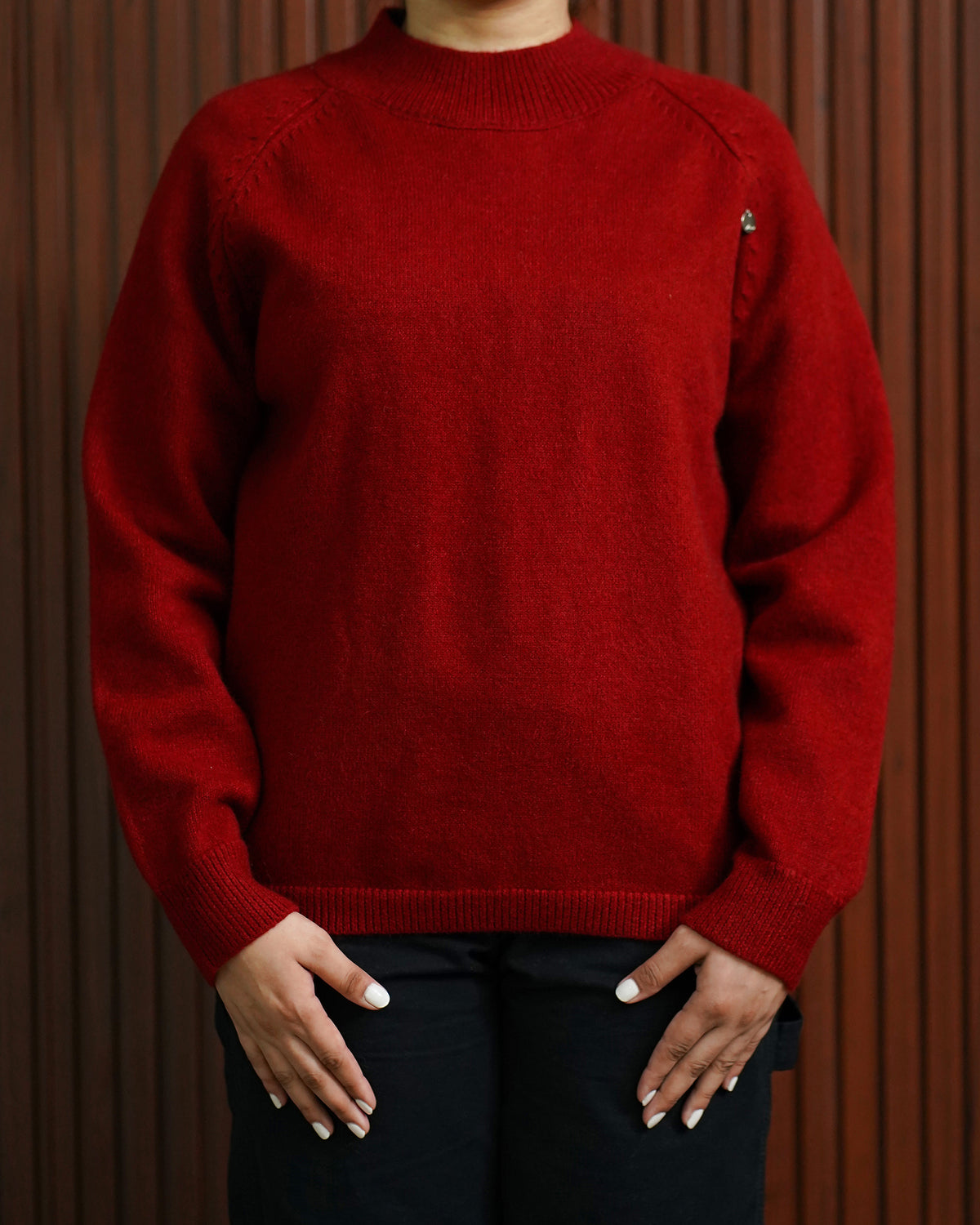 LADIES RED SWEATER