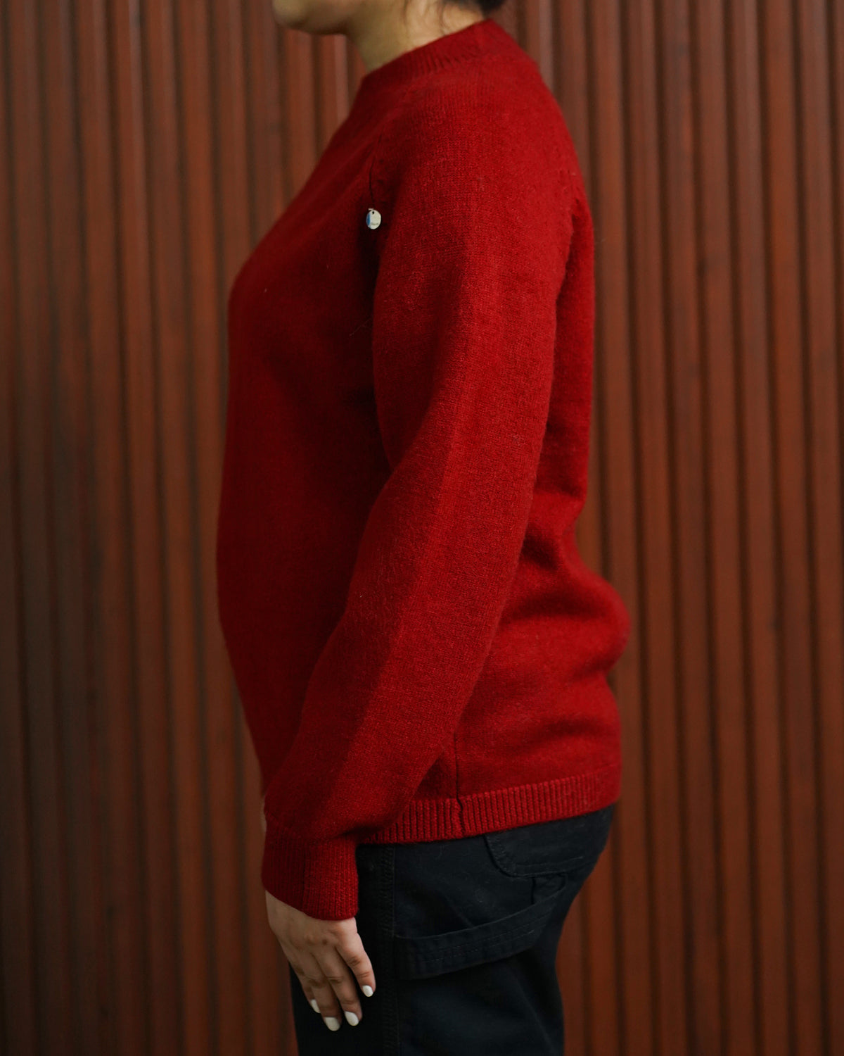 LADIES RED SWEATER