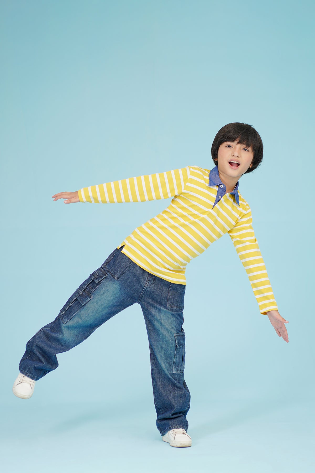 YARN DYED Yellow POLO