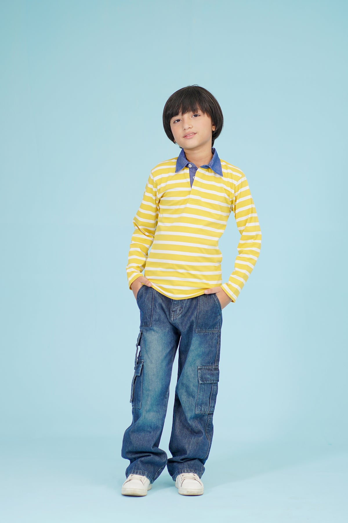 YARN DYED Yellow POLO