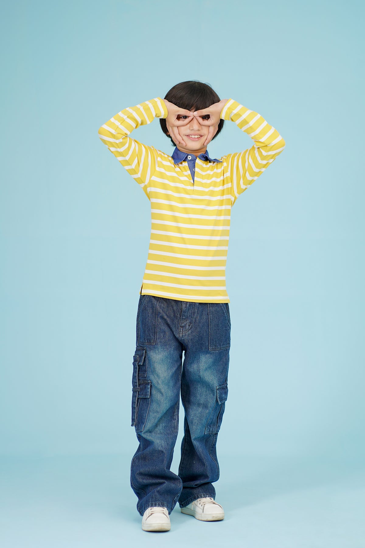 YARN DYED Yellow POLO